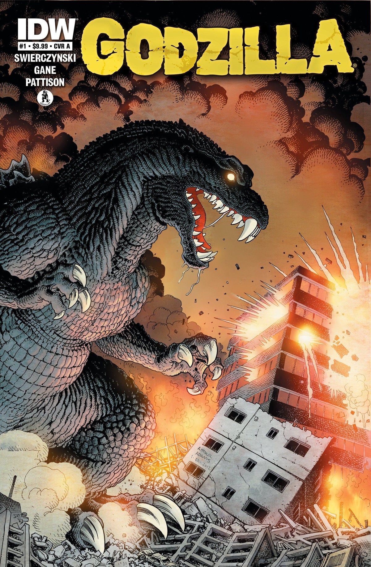 IDW Publishing Comic Books Godzilla 70th Anniversary Foil Classics: Godzilla #1 Cover A (Adams) 82771403409700111 PRH-82771403409700111