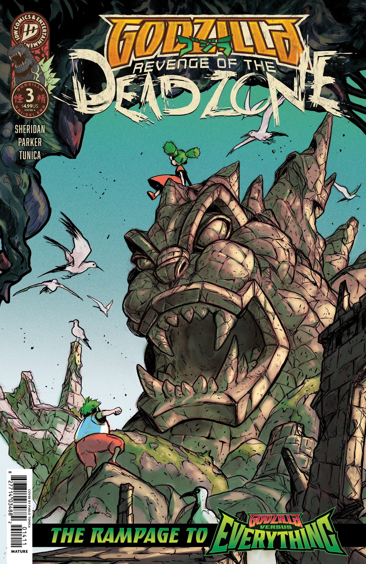 IDW Publishing Comic Books Godzilla: Revenge of the Deadzone [Kai-Sei Era] #3 Cover A (Tunica) (Release Date: 12/23/2026) 82771403598800311 PRH-82771403598800311