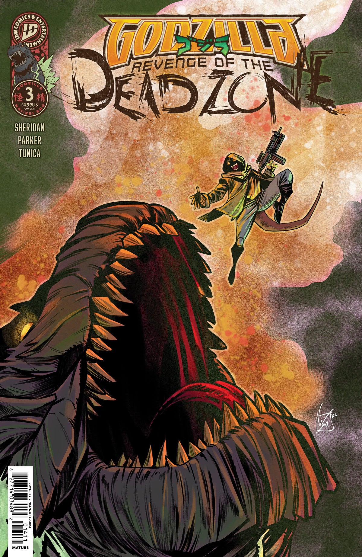 IDW Publishing Comic Books Godzilla: Revenge of the Deadzone [Kai-Sei Era] #3 Variant B (Federici) (Release Date: 12/23/2026) 82771403598800321 PRH-82771403598800321