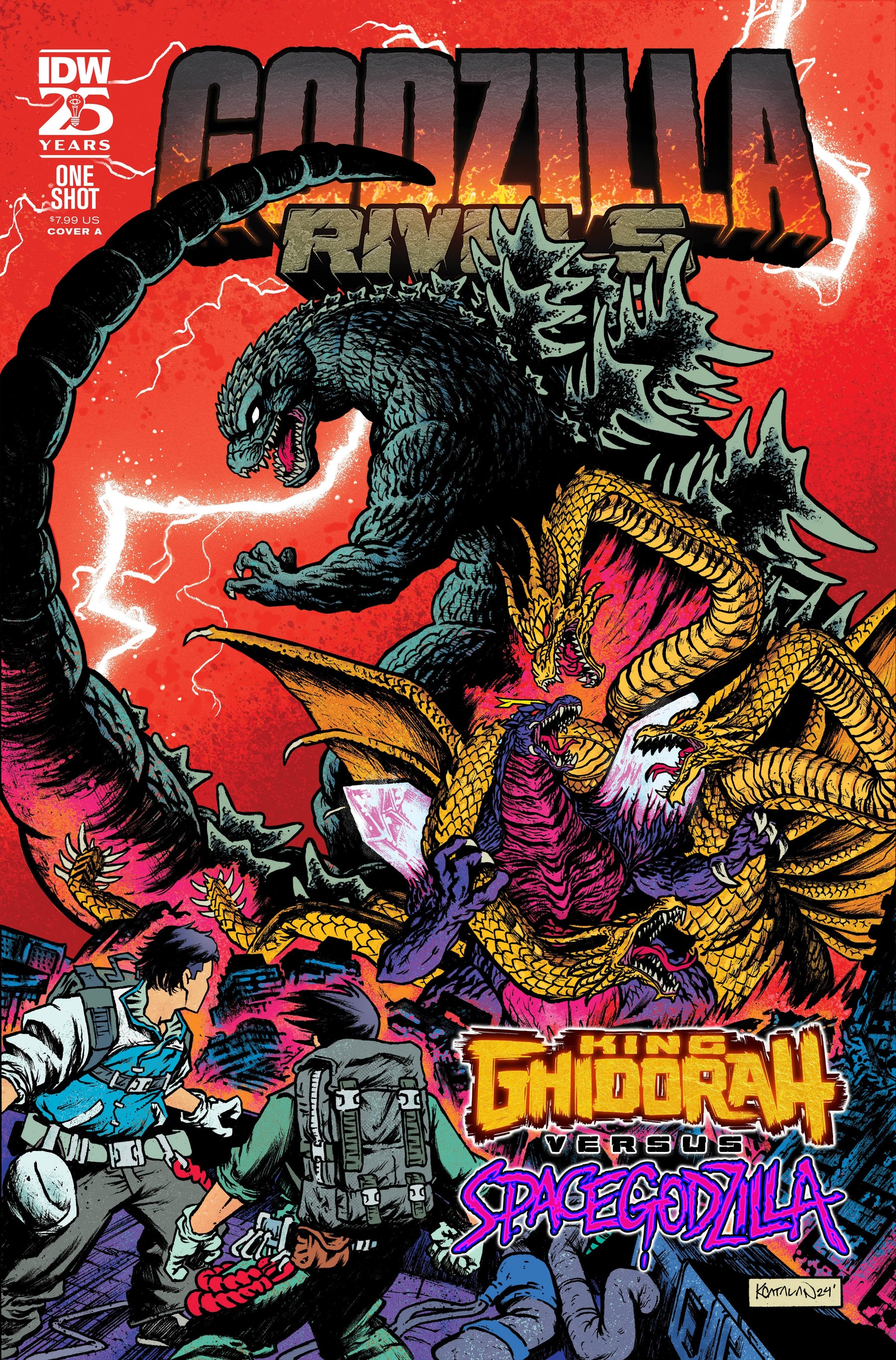 IDW Publishing Comic Books Godzilla Rivals: King Ghidorah Vs. SpaceGodzilla Cover A (Catalan) 82771403366300111 PRH-82771403366300111