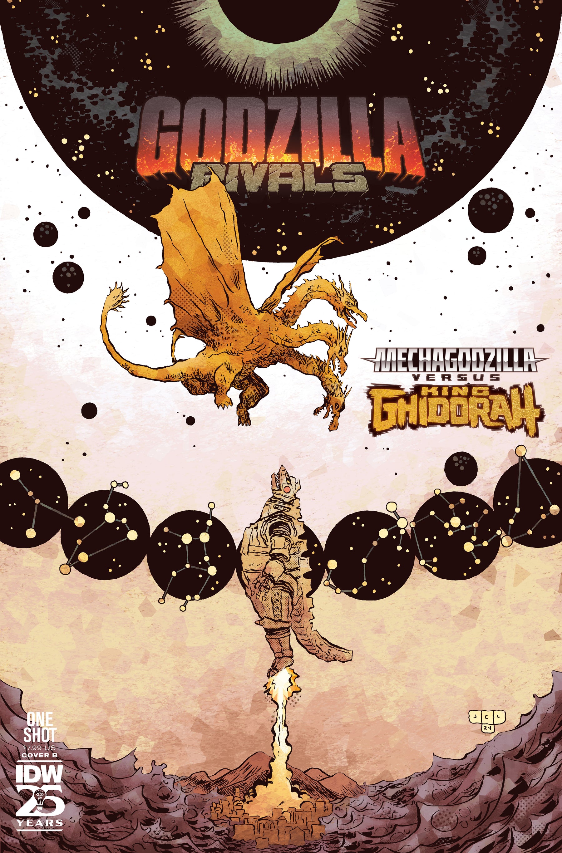 IDW Publishing Comic Books Godzilla Rivals: Mechagodzilla Vs. King Ghidorah Variant B (Lonergan) 82771403338000121 PRH-82771403338000121