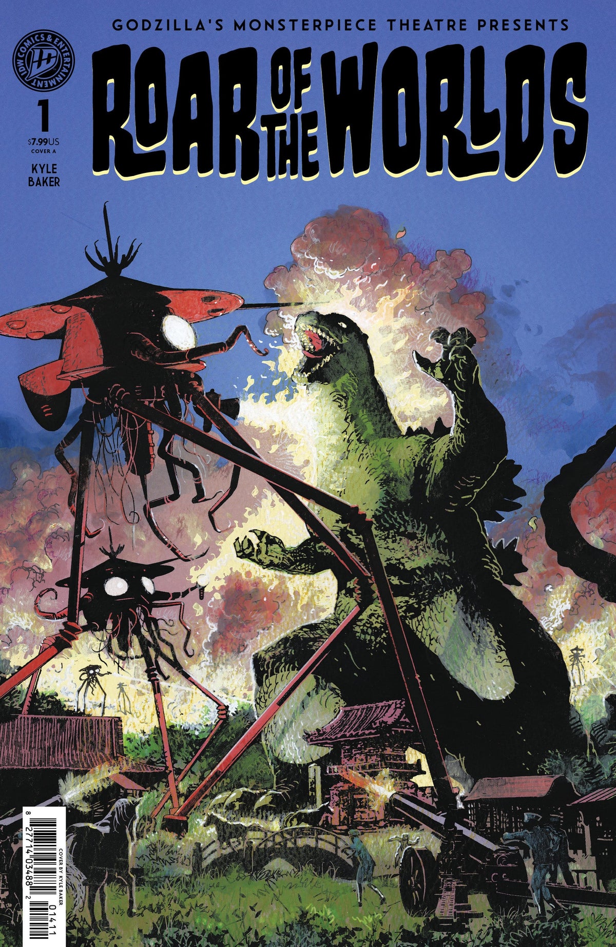 IDW Publishing Comic Books Godzilla's Monsterpiece Theatre Presents: Roar of the Worlds Variant B (Baker) (Release Date: 08/12/2026) 82771403576600121 PRH-82771403576600121