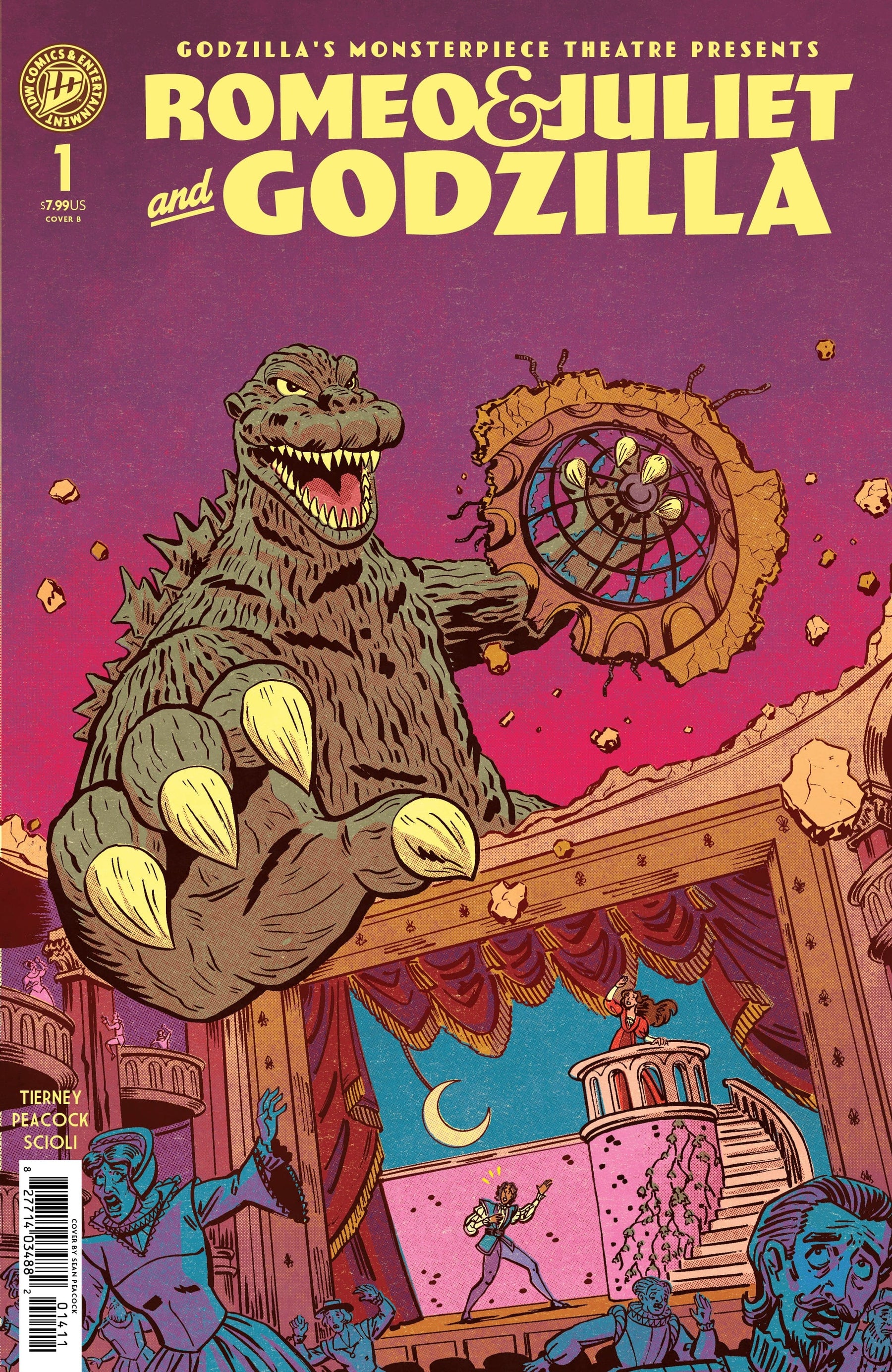 IDW Publishing Comic Books Godzilla’s Monsterpiece Theatre Presents: Romeo & Juliet & Godzilla Variant B (Peacock) 82771403519300121 PRH-82771403519300121