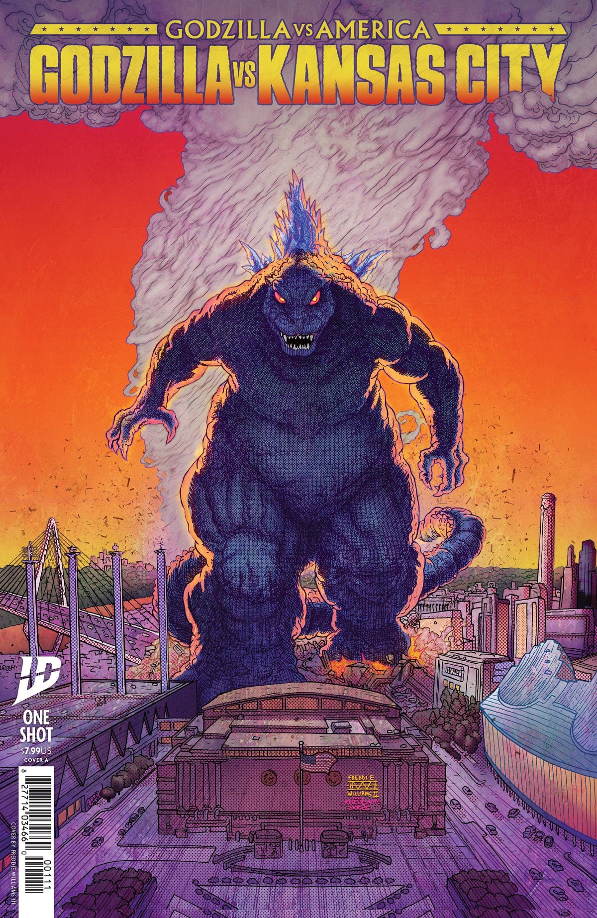 IDW Publishing Comic Books Godzilla Vs. America: Kansas City Cover A (Williams II & Moody) 82771403466000111 PRH-82771403466000111
