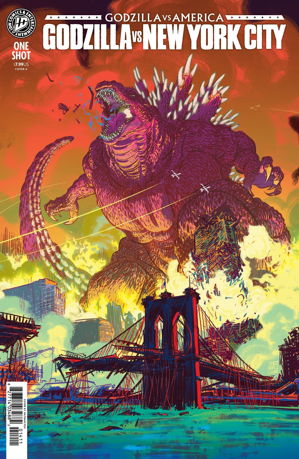 IDW Publishing Comic Books Godzilla Vs. America: New York City Cover A (Fox) (Release Date: 09/23/2026) 82771403586500111 PRH-82771403586500111