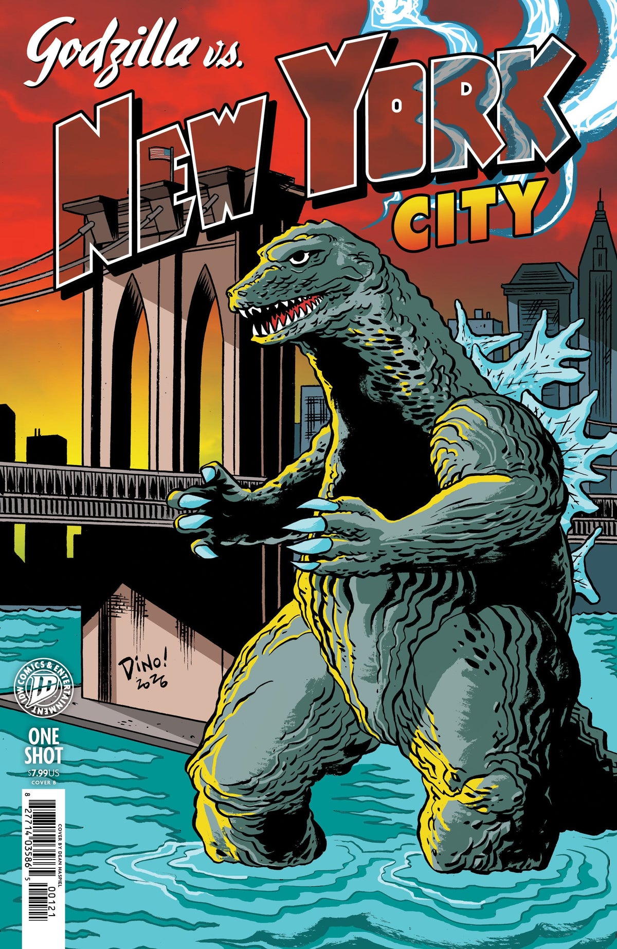 IDW Publishing Comic Books Godzilla Vs. America: New York City Variant B (Haspeil) (Release Date: 09/23/2026) 82771403586500121 PRH-82771403586500121