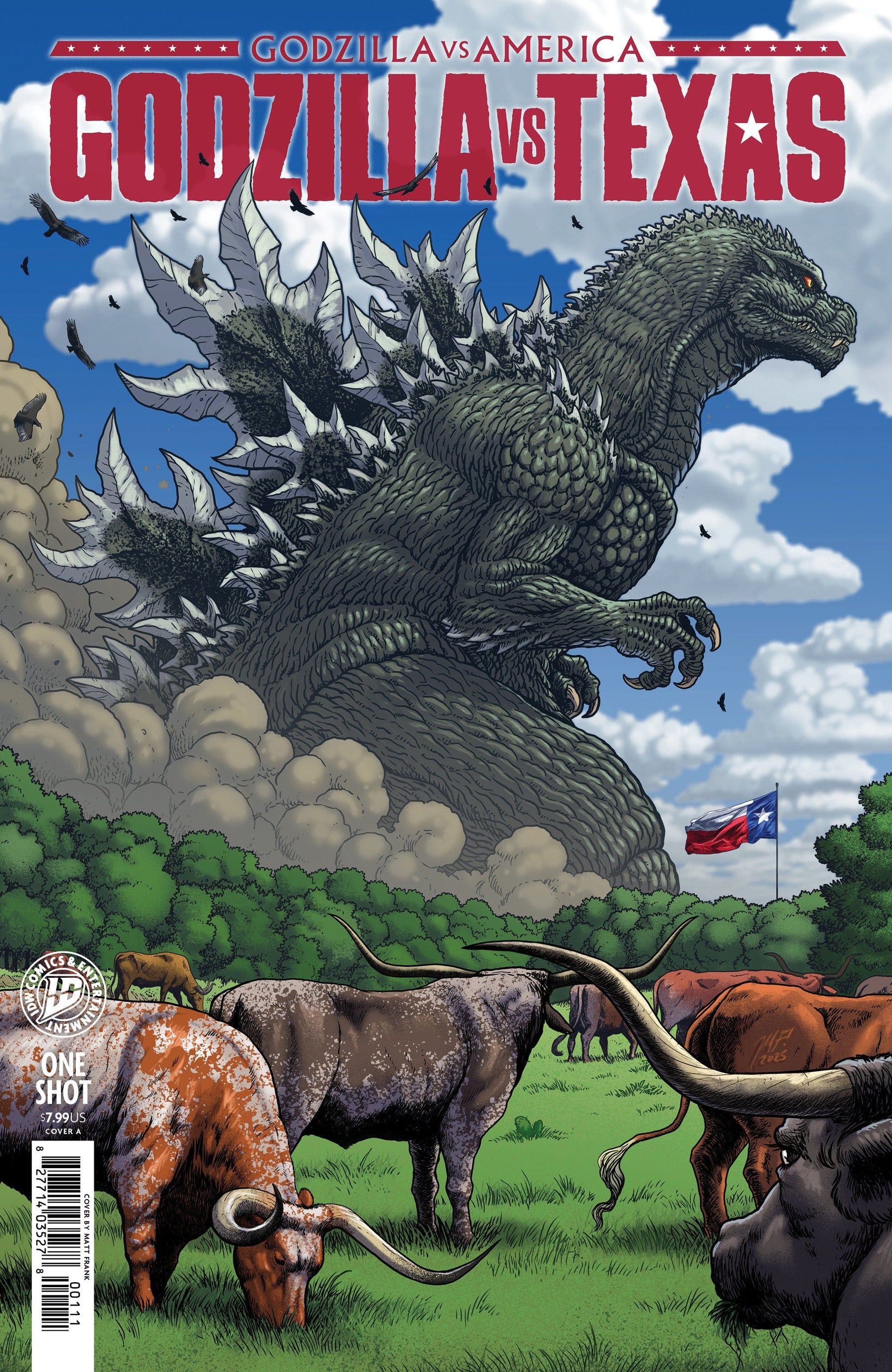 IDW Publishing Comic Books Godzilla Vs. America: Texas Cover A (Frank) 82771403527800111 PRH-82771403527800111