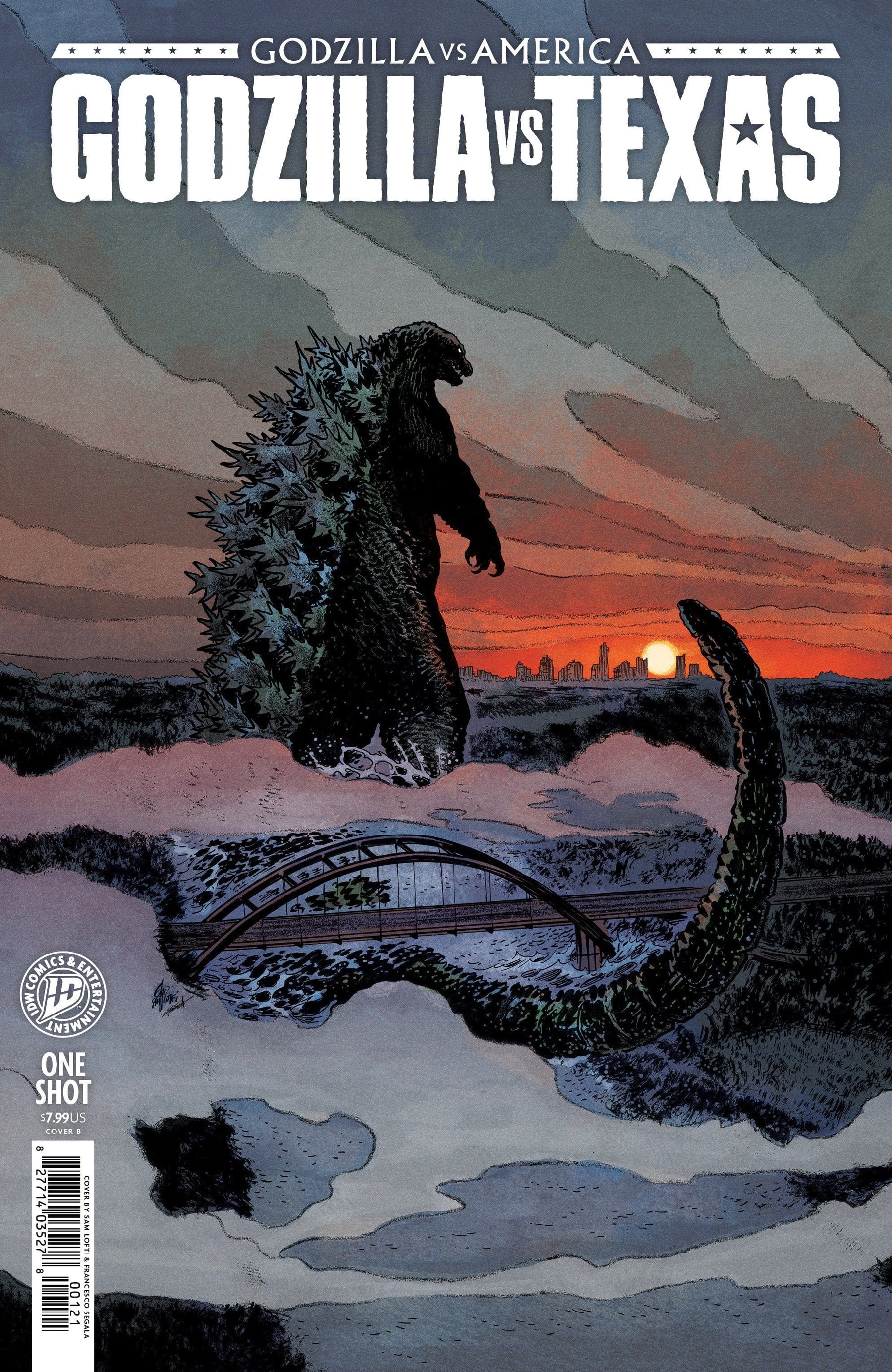 IDW Publishing Comic Books Godzilla Vs. America: Texas Variant B (Lotfi) 82771403527800121 PRH-82771403527800121