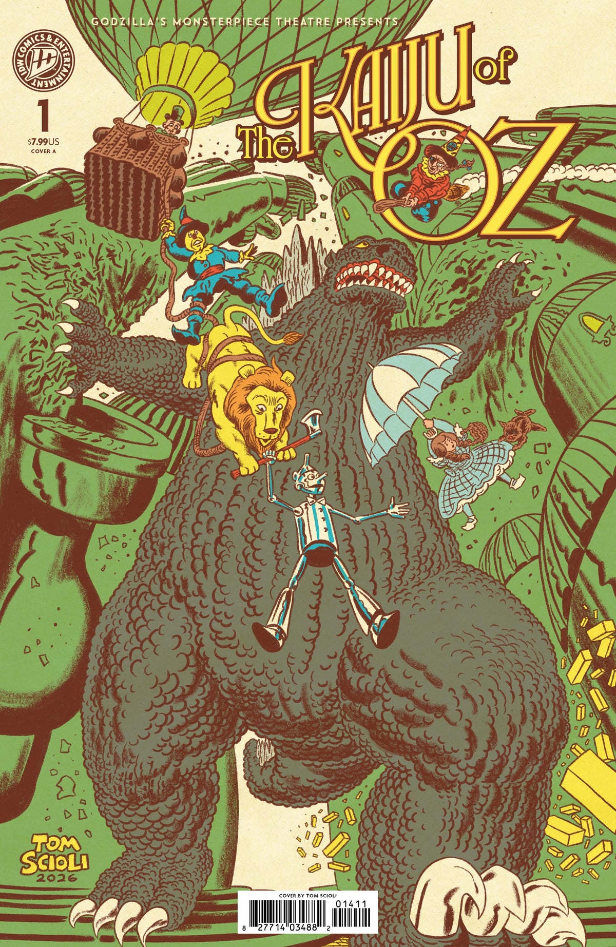 IDW Publishing Comic Books Godzillaâ€™s Monsterpiece Theatre Presents: The Kaiju of Oz Cover A (Scioli) (Release Date: 10/07/2026) 82771403587200111 PRH-82771403587200111