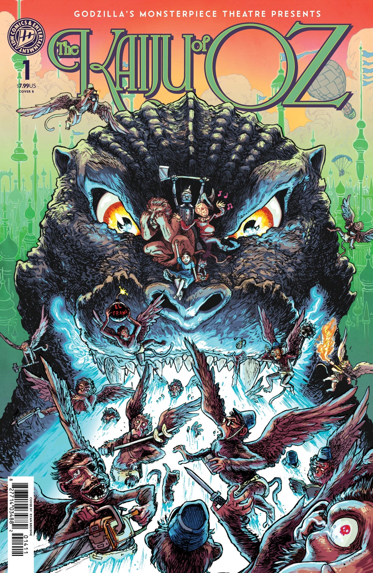 IDW Publishing Comic Books Godzillaâ€™s Monsterpiece Theatre Presents: The Kaiju of Oz Variant B (Browne) (Release Date: 10/07/2026) 82771403587200121 PRH-82771403587200121