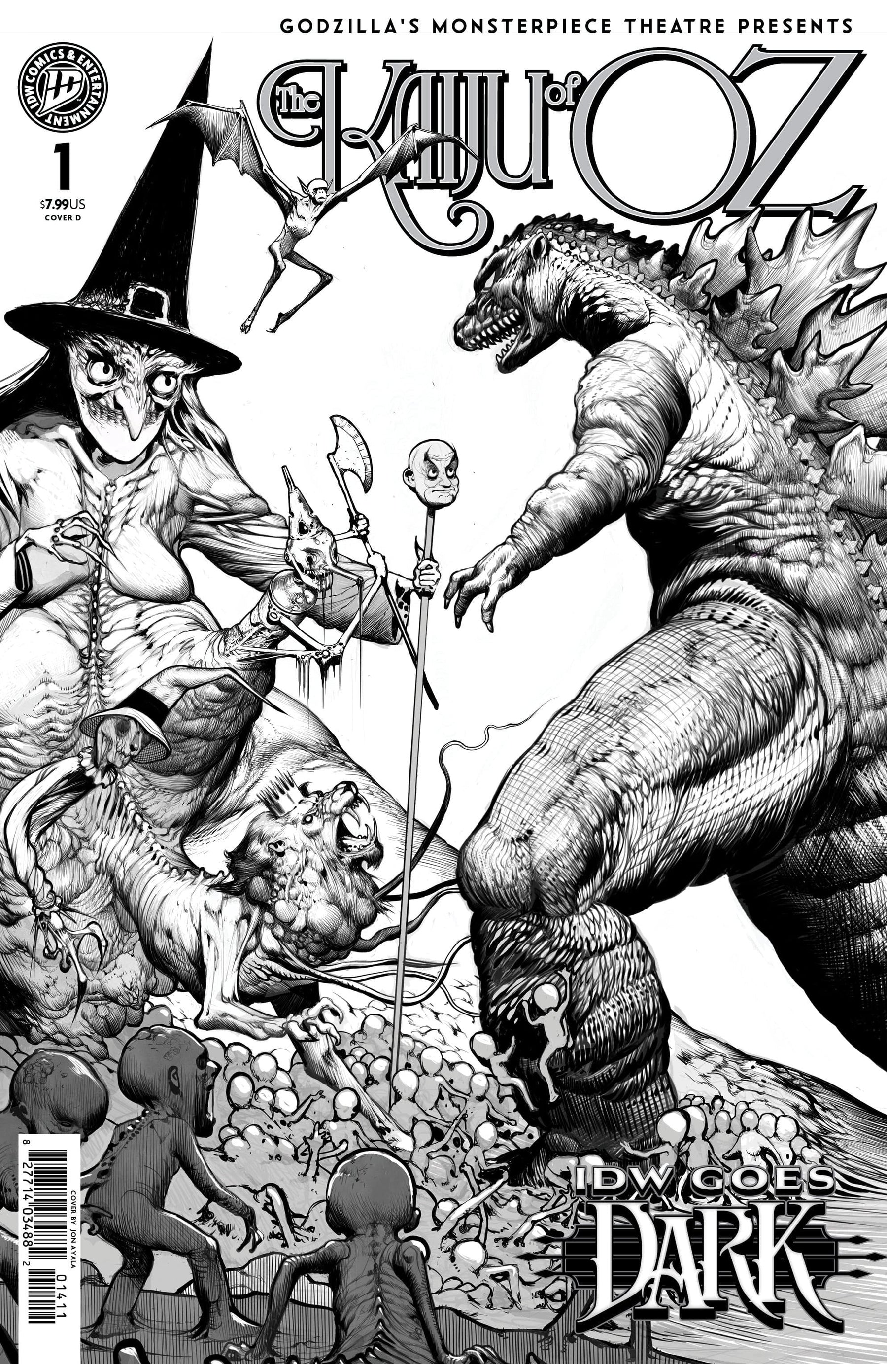 IDW Publishing Comic Books Godzillas Monsterpiece Theatre Presents: The Kaiju of Oz Variant D (Ayala IDW Goes Dark Variant) (Release Date: 10/07/2026) 82771403587200141 PRH-82771403587200141