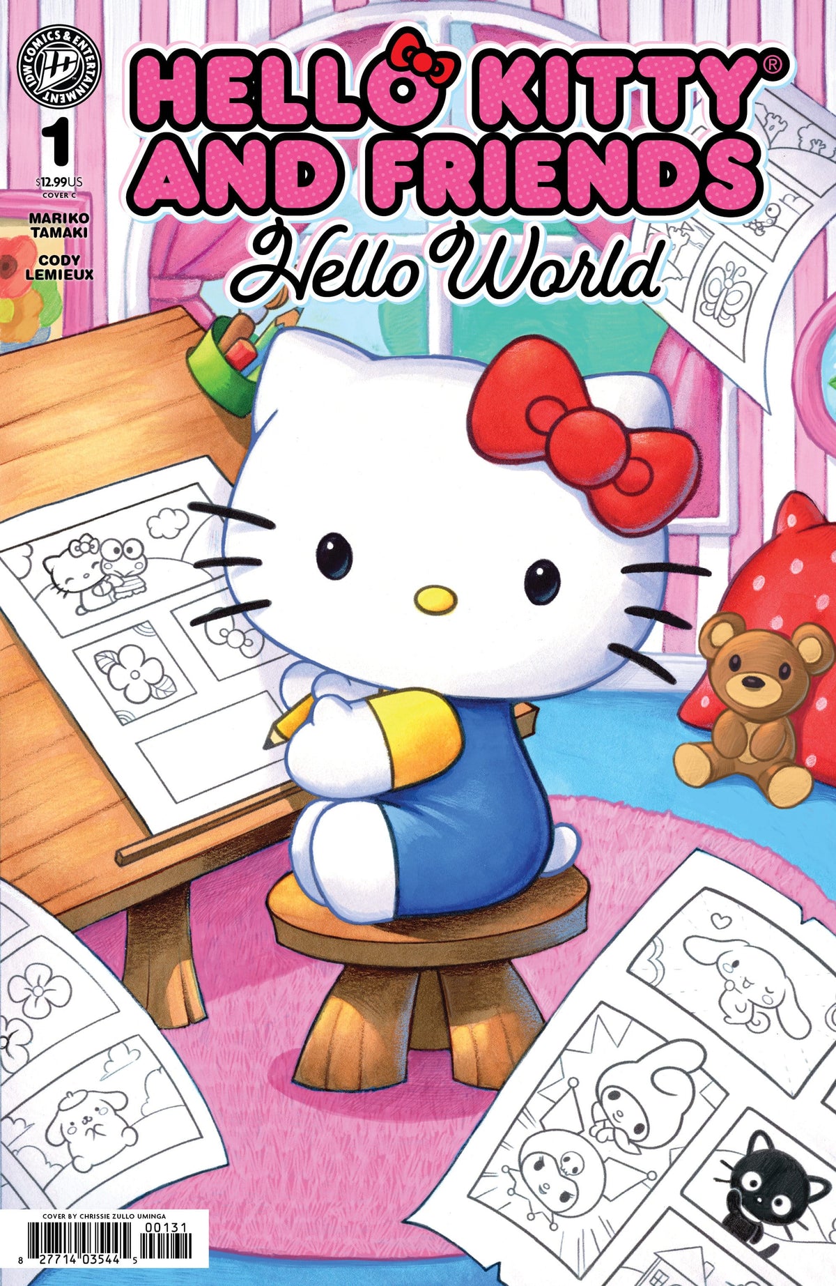 IDW Publishing Comic Books Hello Kitty and Friends: Hello World! #1 Variant C Foil (Zullo Uminga) 82771403544500131 PRH-82771403544500131