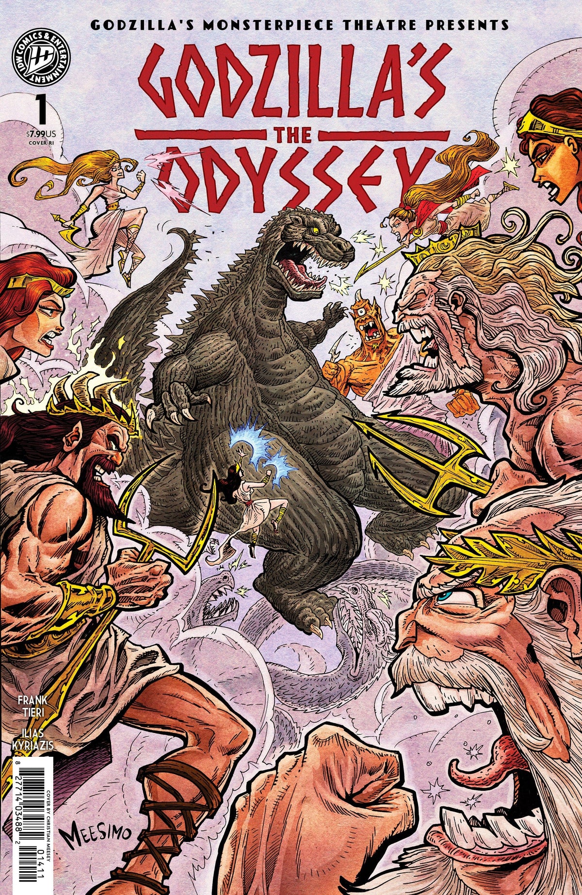 IDW Publishing Comic Books > Incentives Godzilla‚Äôs Monsterpiece Theatre Presents: Godzillas The Odyssey 1:10 INCV Variant RI (Meesey) 82771403535300141 PRH-82771403535300141