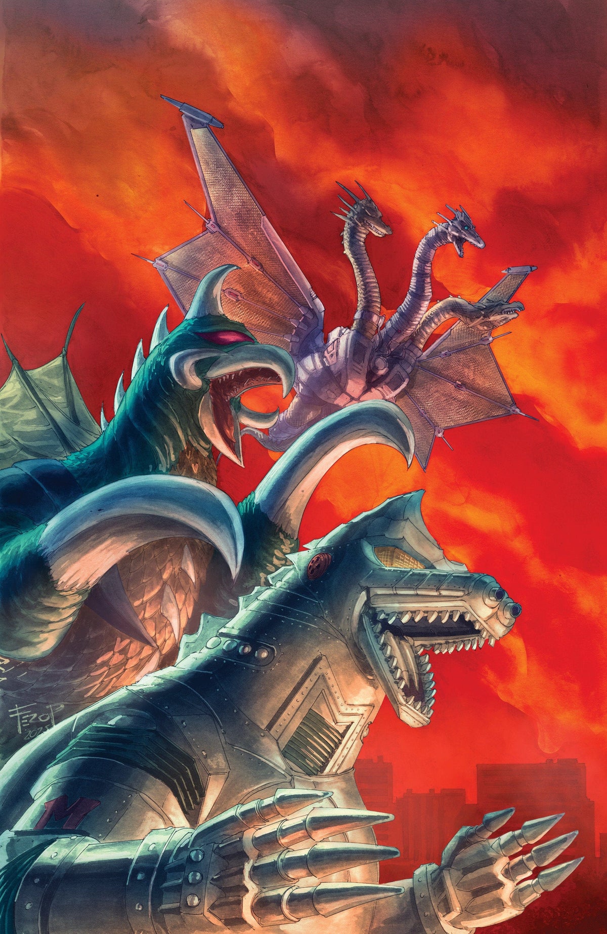 IDW Publishing Comic Books > Incentives Godzilla: Here There Be Aliens #4 1:25 INCV Variant RI (Pe Full Art) 82771403419600431 PRH-82771403419600431