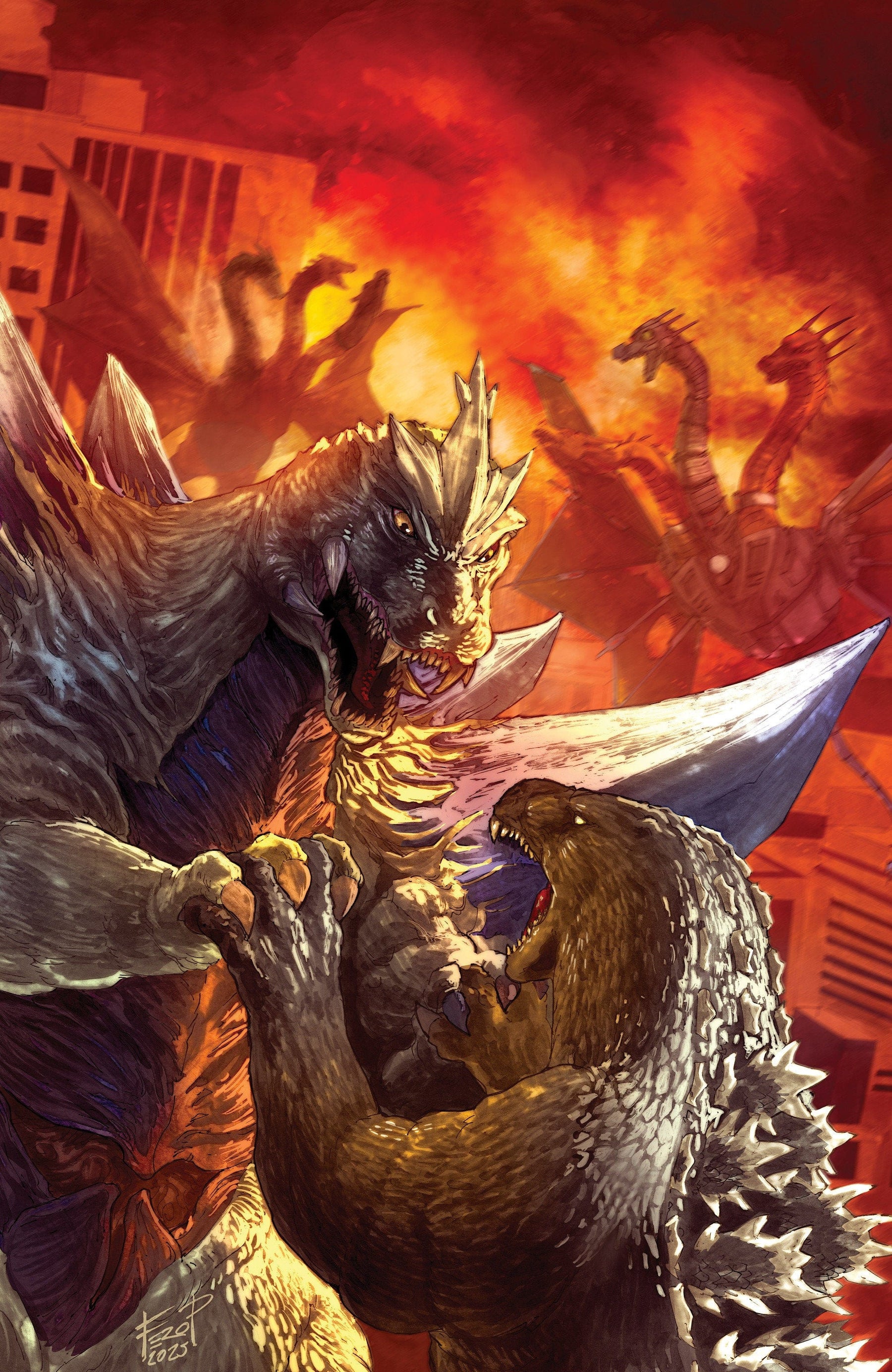 Godzilla: Here There Be Aliens #5 1:25 INCV Variant (Pe Full Art)