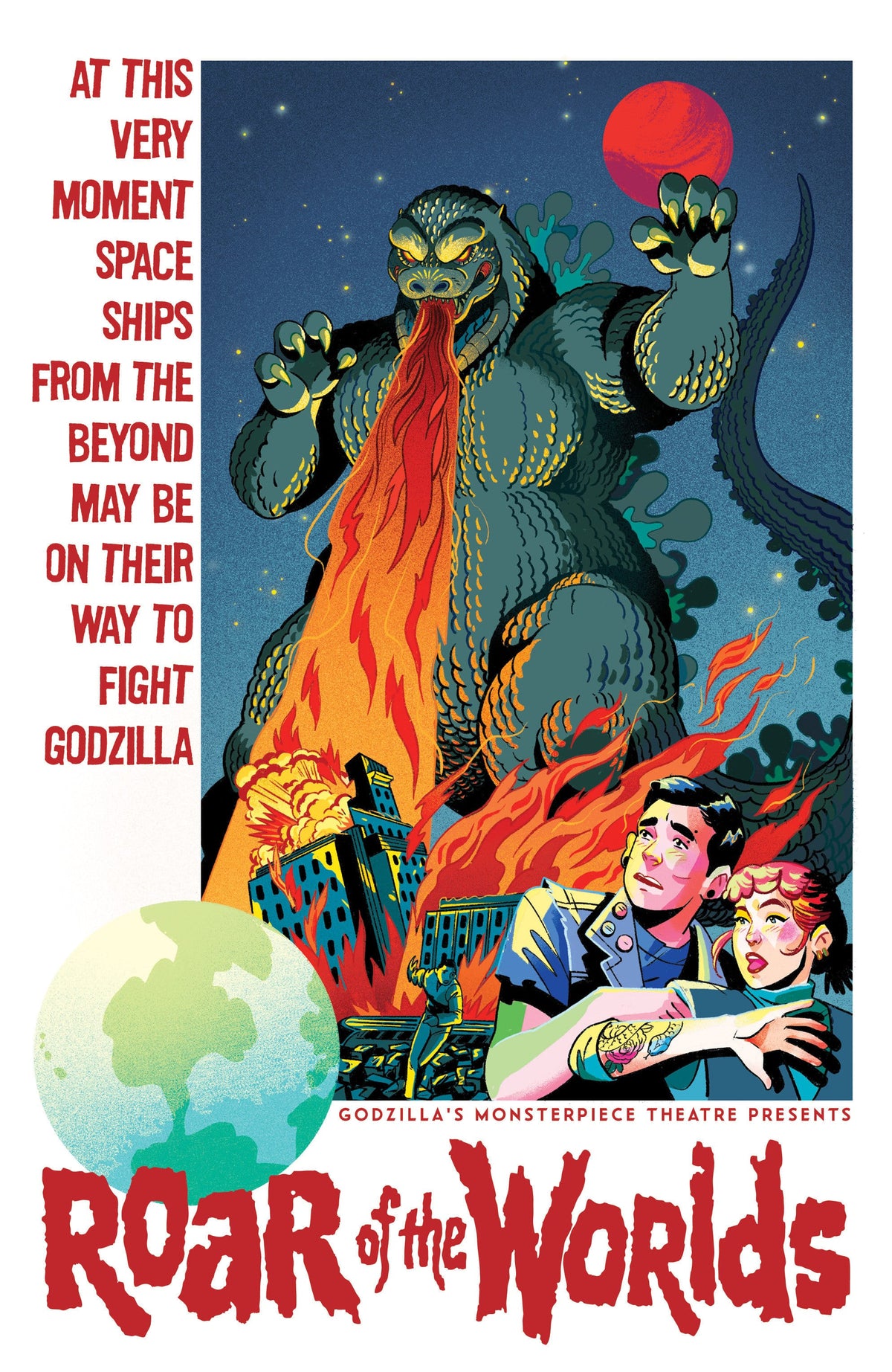 IDW Publishing Comic Books > Incentives Godzilla's Monsterpiece Theatre Presents: Roar of the Worlds 1:10 INCV Variant RI (Goux) (Release Date: 08/12/2026) 82771403576600141 PRH-82771403576600141