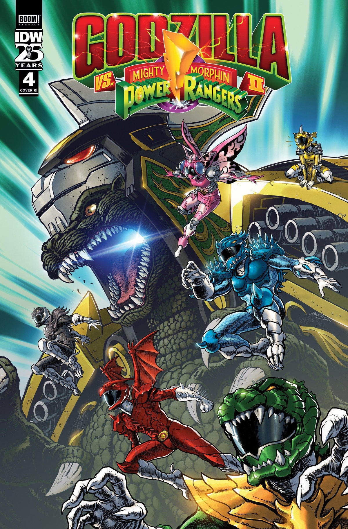 IDW Publishing Comic Books > Incentives Godzilla Vs. The Mighty Morphin Power Rangers II #4 1:10 INCV Variant (Frank) 82771403189800431 PRH-82771403189800431