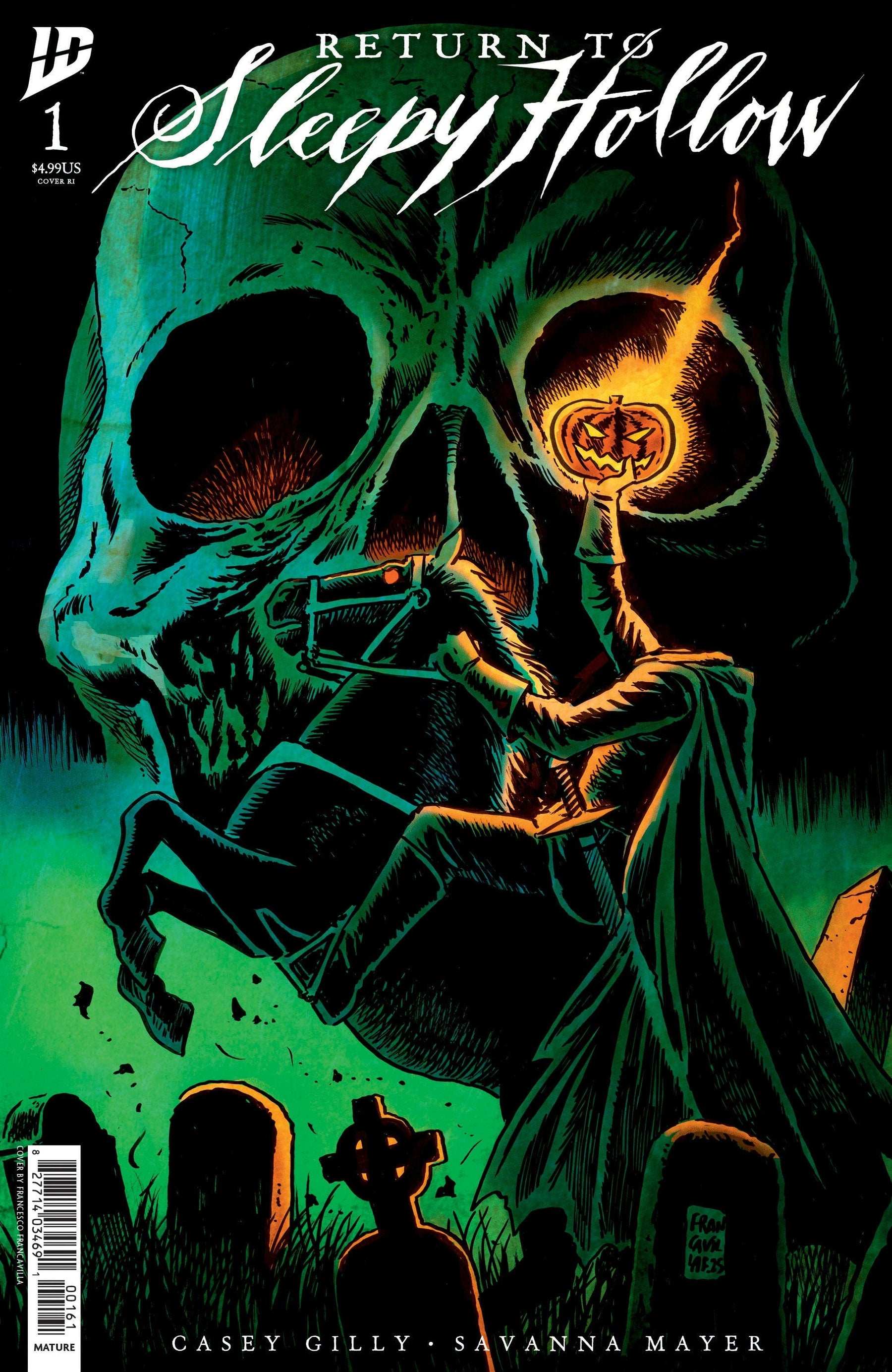 Return to Sleepy Hollow #1 1:50 INCV Variant (Francavilla)