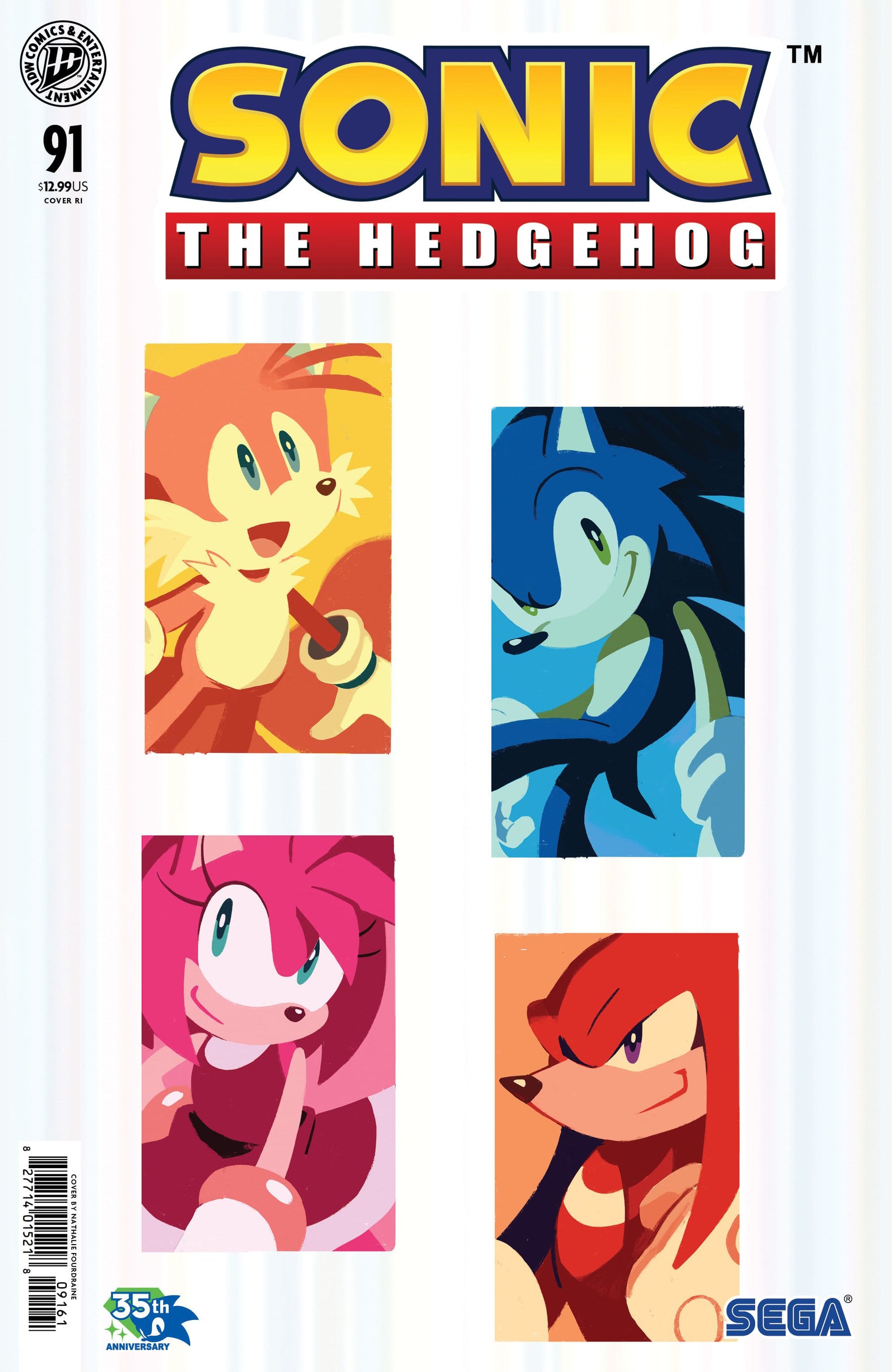Sonic the Hedgehog #91 1:10 INCV Variant RI Foil (Fourdraine) (Release Date: 10/28/2026)