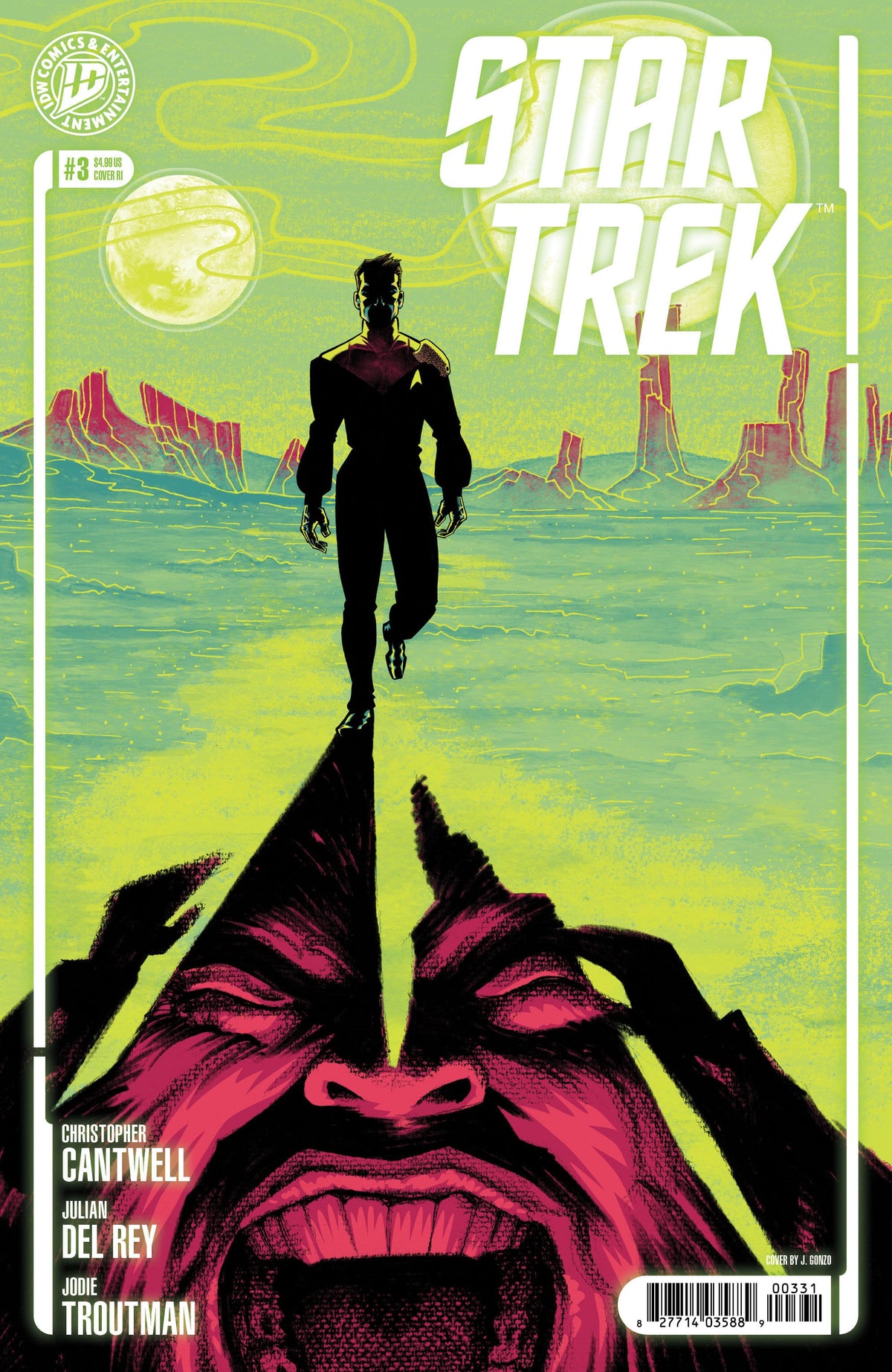 IDW Publishing Comic Books > Incentives Star Trek (2026) #3 1:10 INCV Variant RI (J. Gonzo) (Release Date: 12/16/2026) 82771403588900331 PRH-82771403588900331