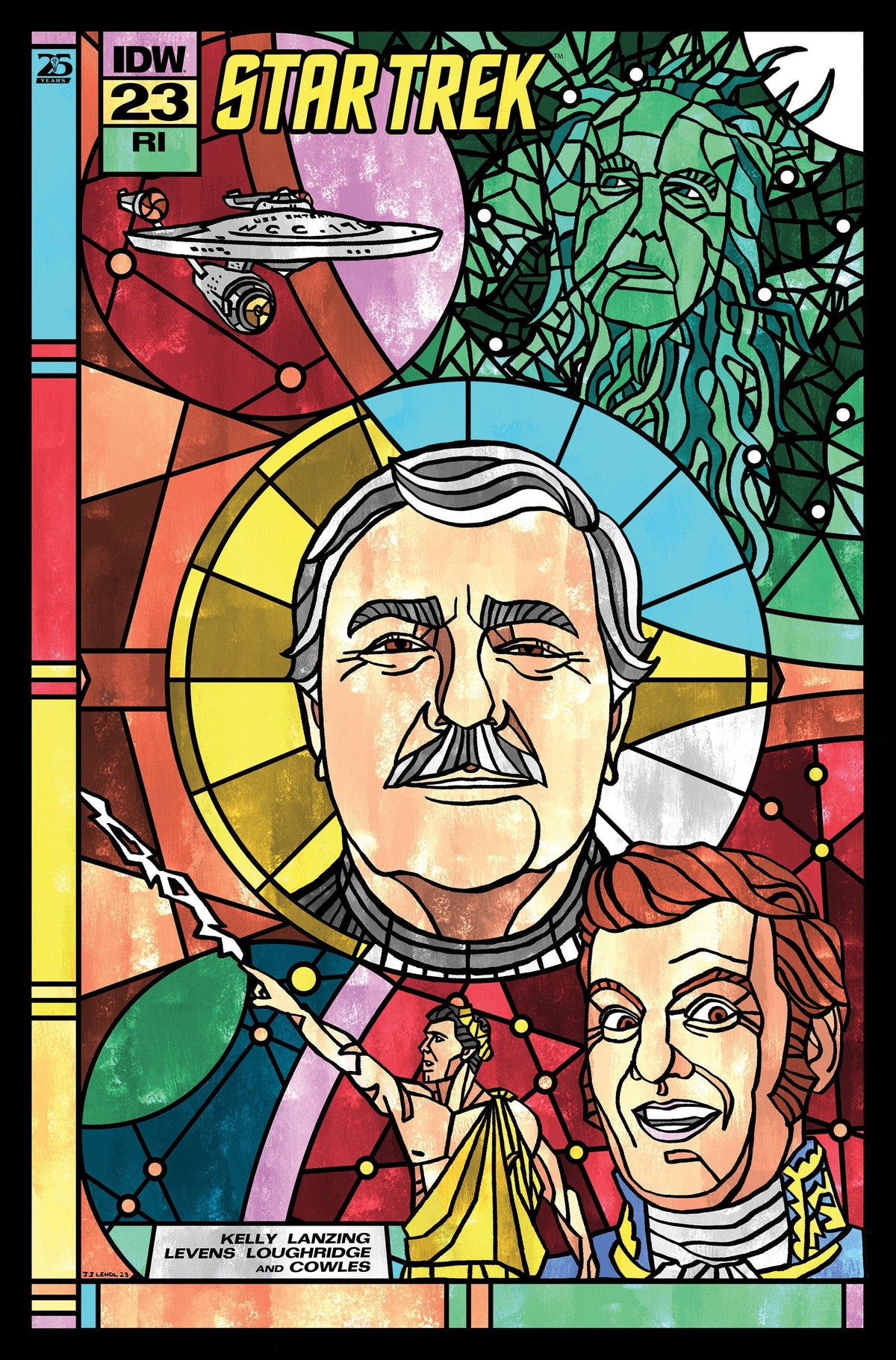 IDW Publishing Comic Books > Incentives Star Trek #23 1:10 INCV Variant RI (Lendl Connecting Stained Glass Variant) 82771403084602331 PRH-82771403084602331