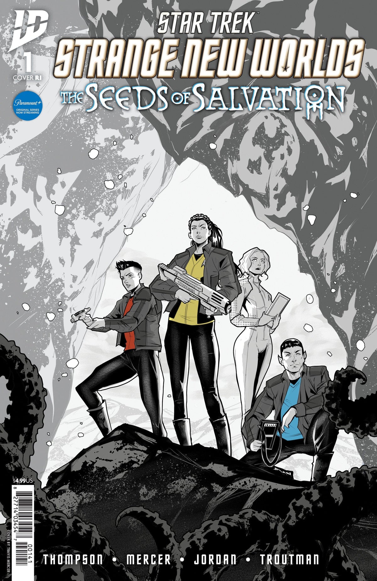 IDW Publishing Comic Books > Incentives Star Trek: Strange New Worlds‚Äö√Ñ√ÆThe Seeds of Salvation #1 1:25 INCV Variant RI (Mercer B&W) 82771403454700141 PRH-82771403454700141