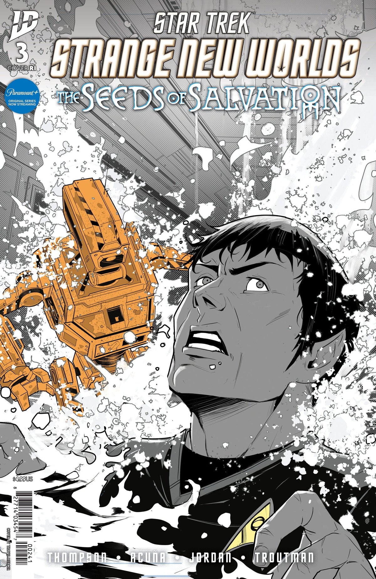IDW Publishing Comic Books > Incentives Star Trek: Strange New Worlds--The Seeds of Salvation #3 1:10 INCV Variant (Mercer B&W) 82771403454700341 PRH-82771403454700341