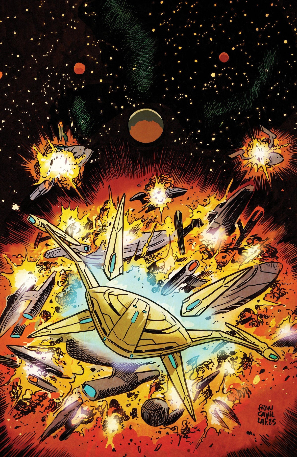 IDW Publishing Comic Books > Incentives Star Trek: The Last Starship #1 1:15 INCV Variant RI (Francavilla Full Art) 82771403458500141 PRH-82771403458500141