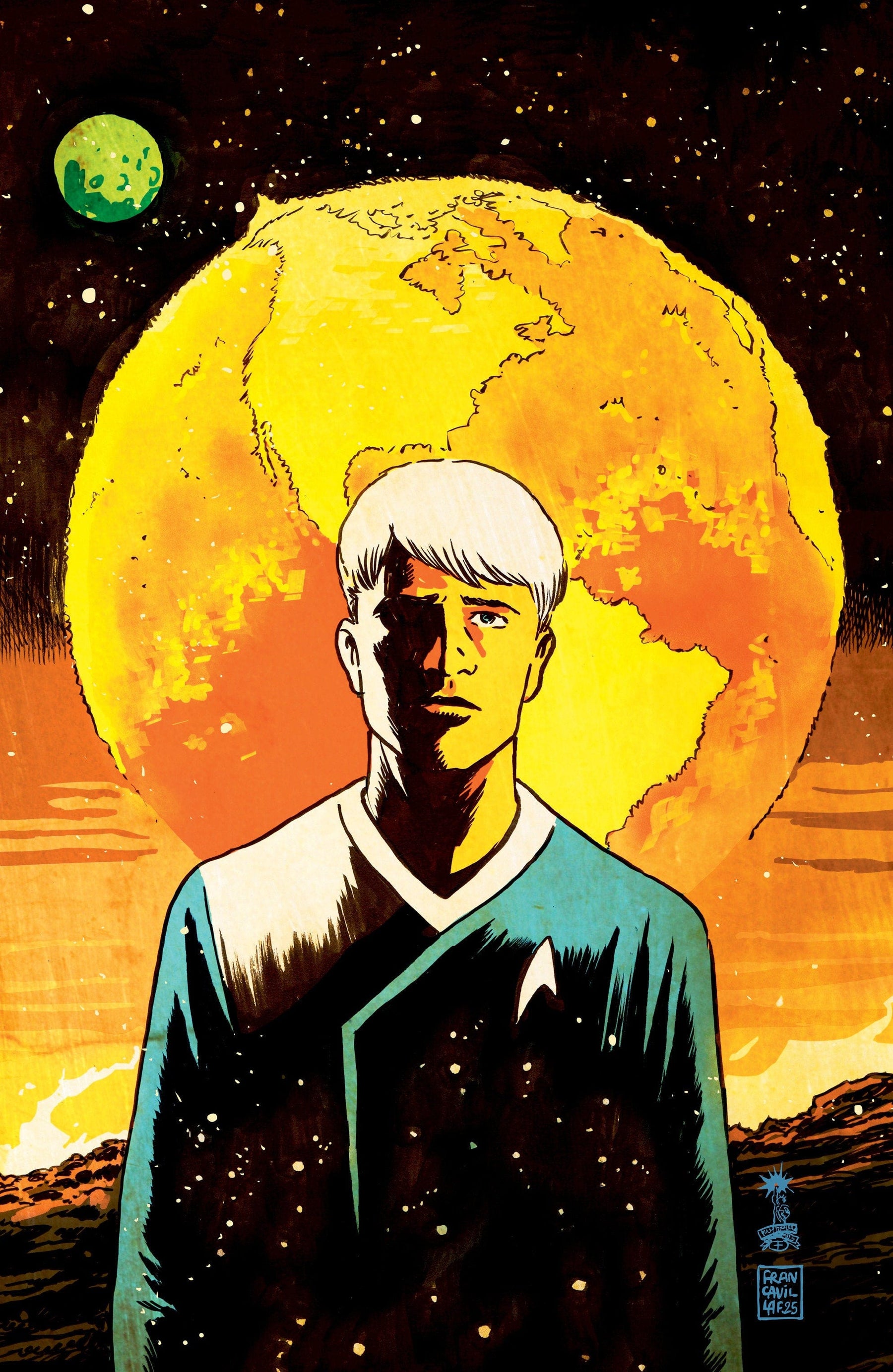 Star Trek: The Last Starship #4 1:15 INCV Variant RI (Francavilla Full Art)