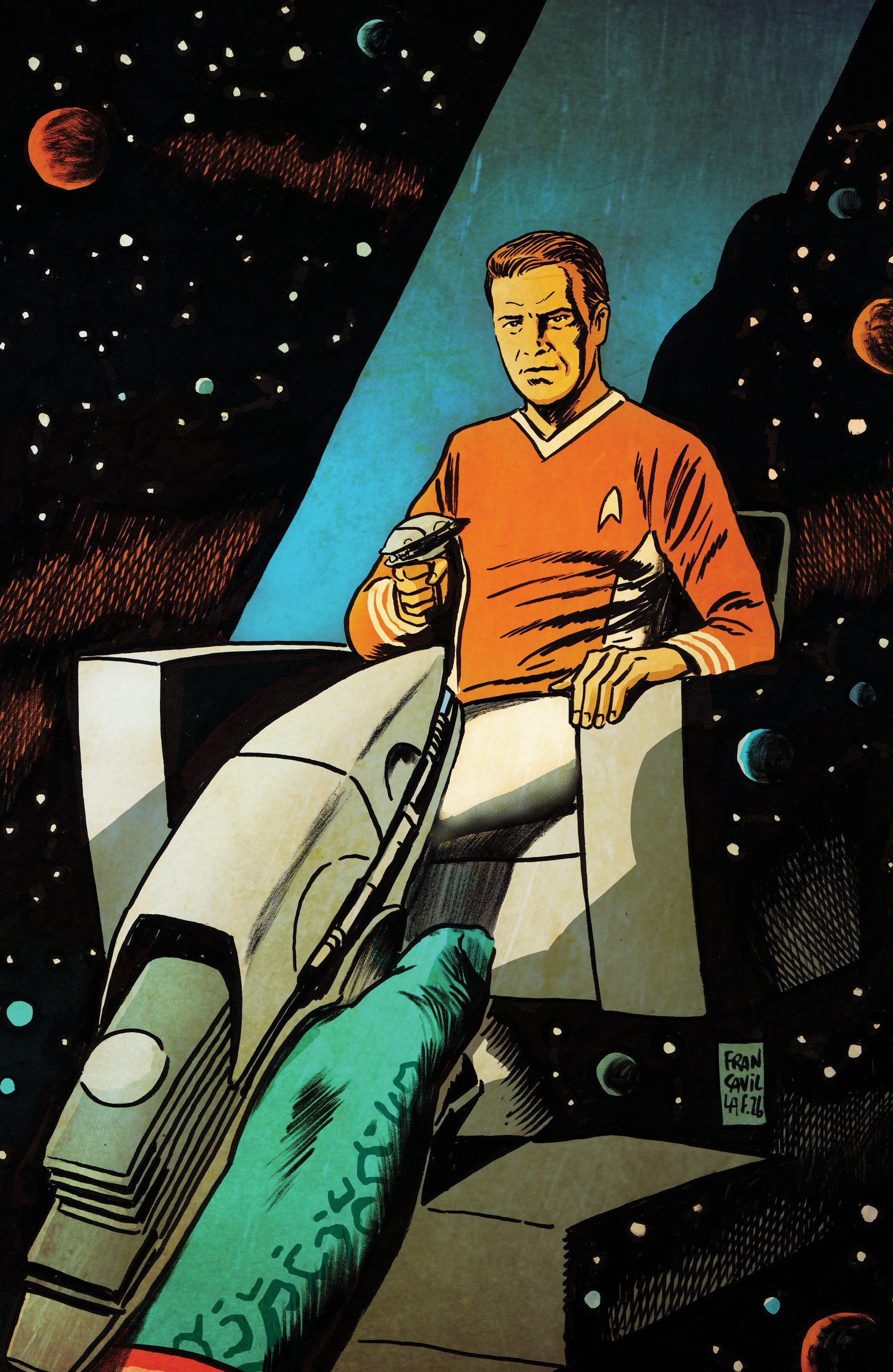 Star Trek: The Last Starship #9 1:10 INCV Varian RI (Francavilla Full Art)