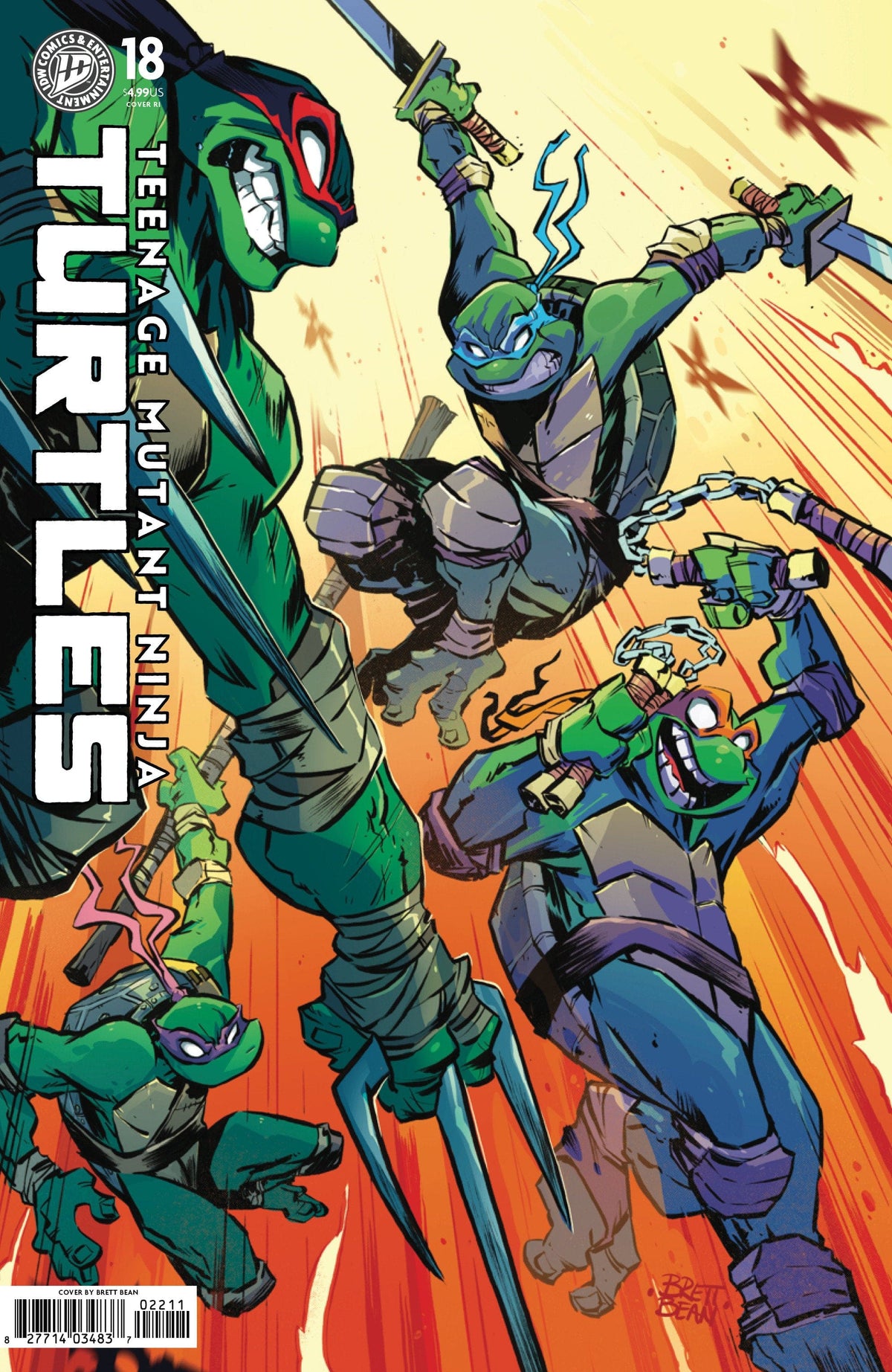IDW Publishing Comic Books > Incentives Teenage Mutant Ninja Turtles #18 1:50 INCV Variant RI (Bean) 82771403315101871 PRH-82771403315101871