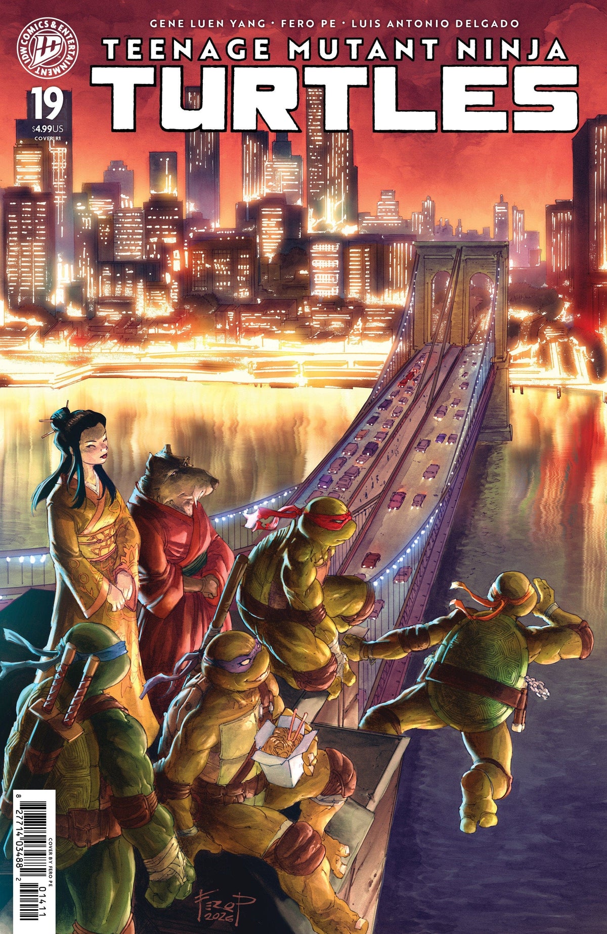 IDW Publishing Comic Books > Incentives Teenage Mutant Ninja Turtles #19 1:25 INCV Variant RI (Pe) 82771403315101961 PRH-82771403315101961