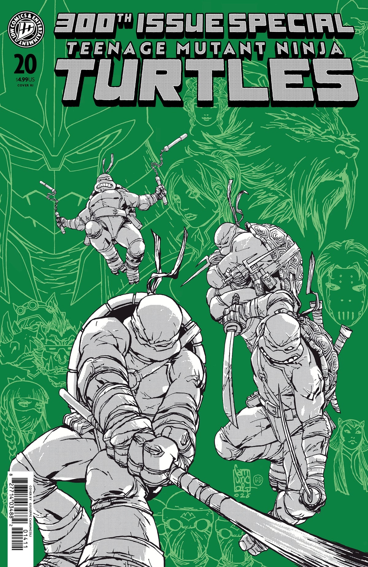 IDW Publishing Comic Books > Incentives Teenage Mutant Ninja Turtles #20: 300th Issue Special 1:100 INCV Varian RI (Camuncoli) 82771403554400111 PRH-82771403554400111