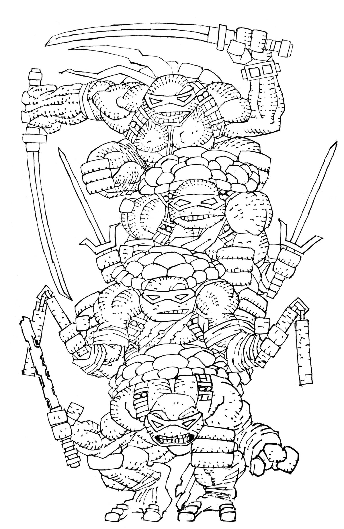 IDW Publishing Comic Books > Incentives Teenage Mutant Ninja Turtles #20: 300th Issue Special 1:300 Variant RI (Miller Full Art B&W) 82771403554400311 PRH-82771403554400311