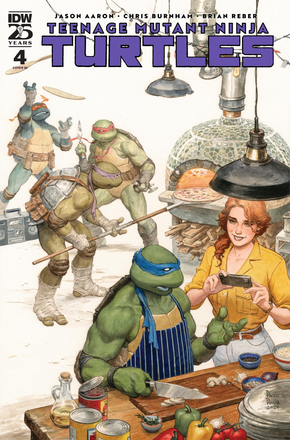 IDW Publishing Comic Books > Incentives Teenage Mutant Ninja Turtles (2024) #4 Variant RI 1:100 INCV (Rivera) 82771403315100491 PRH-82771403315100491