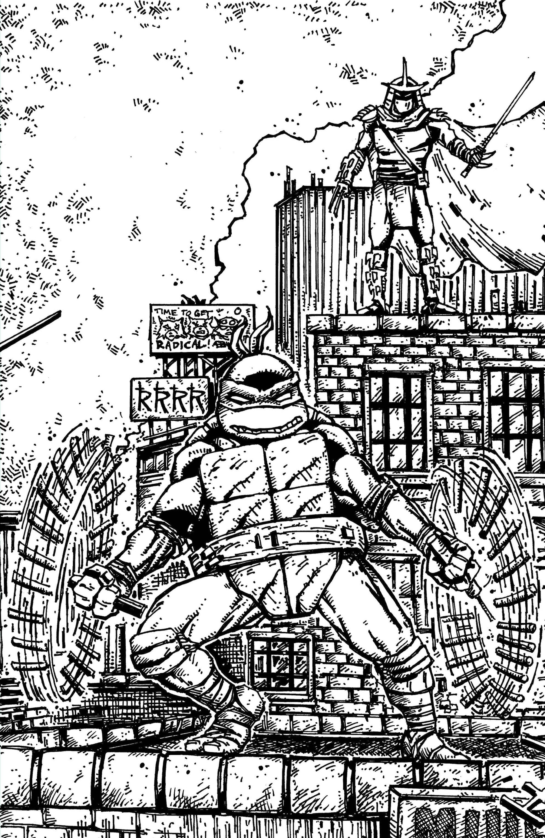 Teenage Mutant Ninja Turtles #23 1:10 INCV Variant RI (Eastman & Bishop B&W Full Art) (Release Date: 10/14/2026)