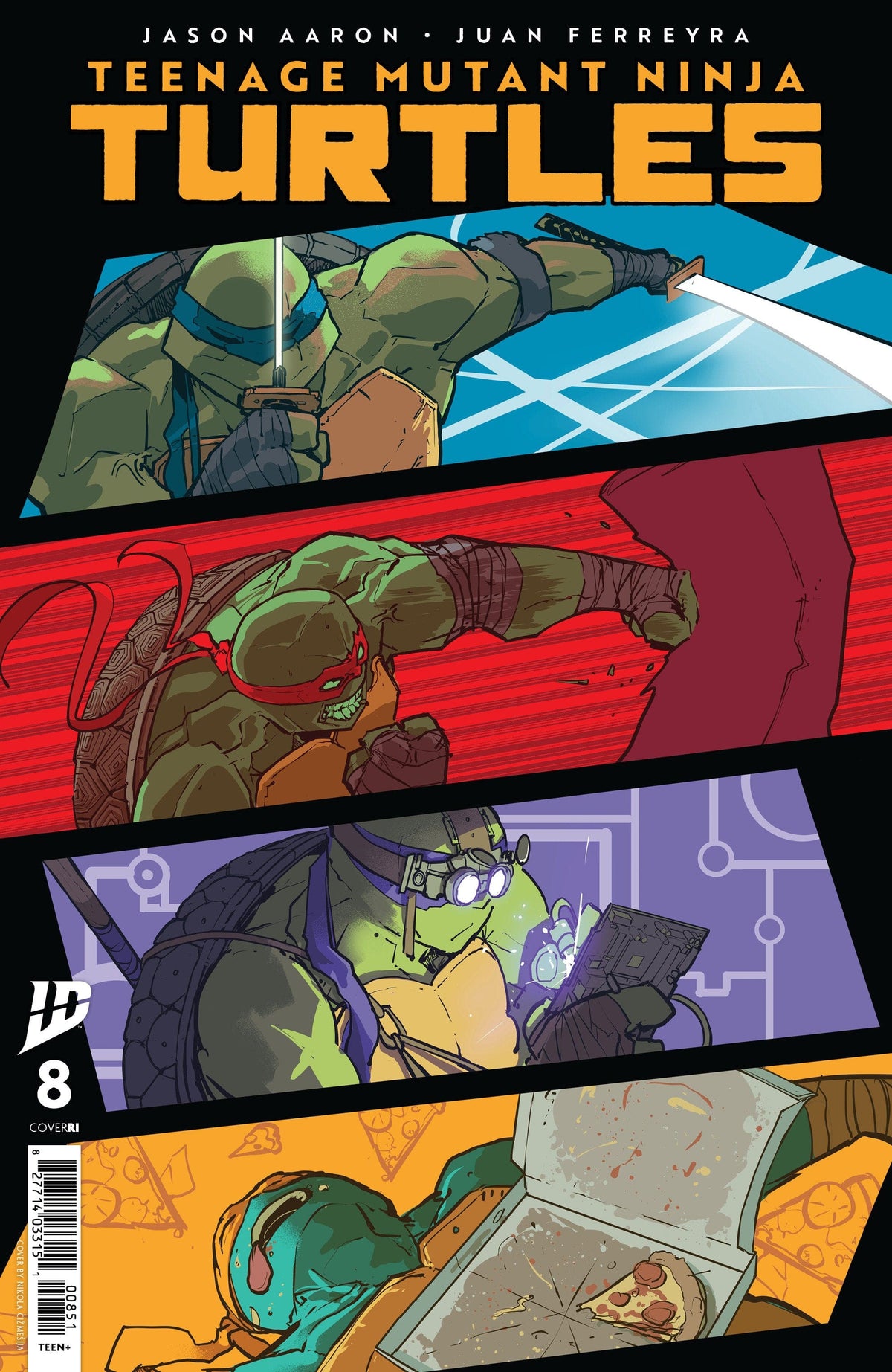 IDW Publishing Comic Books > Incentives Teenage Mutant Ninja Turtles #8 Variant RI 1:25 INCV (Cizmesija) 82771403315100851 PRH-82771403315100851