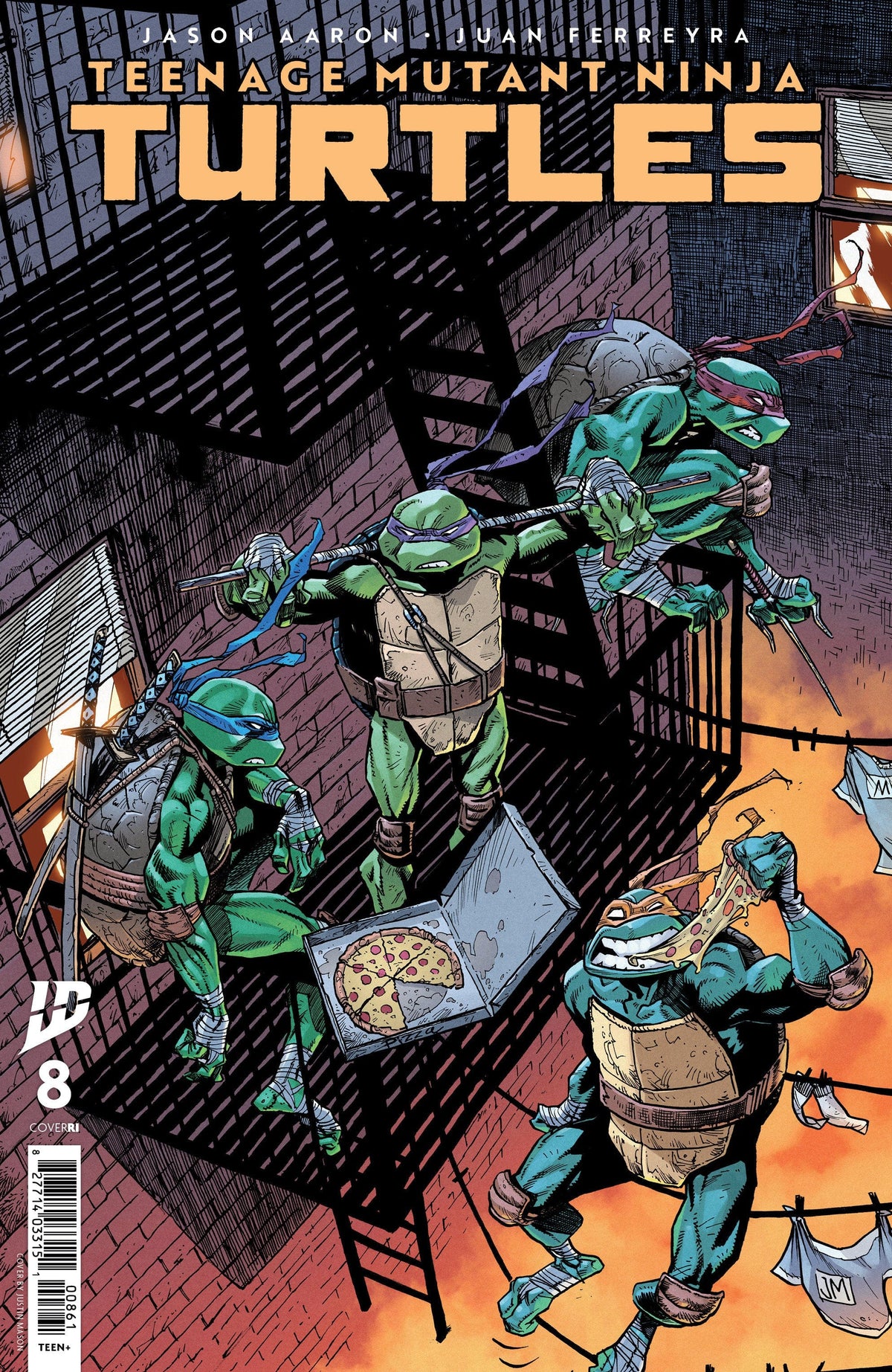 IDW Publishing Comic Books > Incentives Teenage Mutant Ninja Turtles #8 Variant RI 1:50 INCV (Mason) 82771403315100861 PRH-82771403315100861