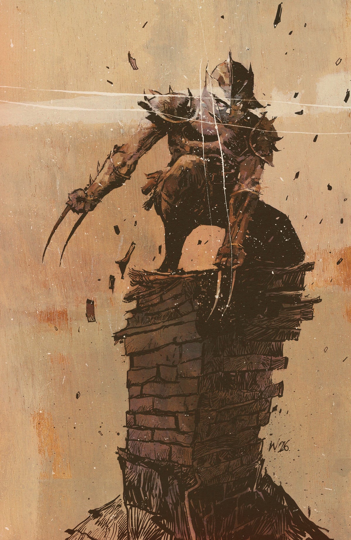 IDW Publishing Comic Books > Incentives Teenage Mutant Ninja Turtles: Shredder #11 1:25 INCV Variant RI (Wood Full Art) (Release Date: 08/19/2026) 82771403435601151 PRH-82771403435601151