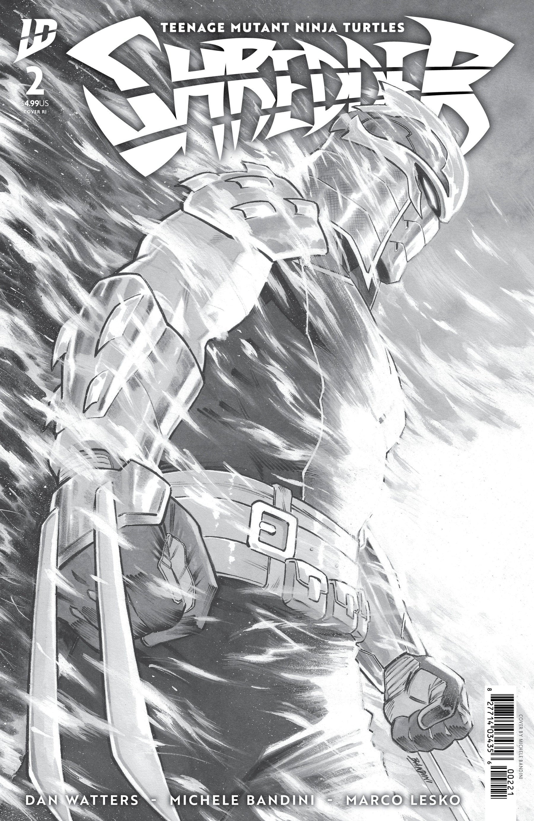 Teenage Mutant Ninja Turtles: Shredder #2 1:10 INCV Variant RI (Bandini B&W)