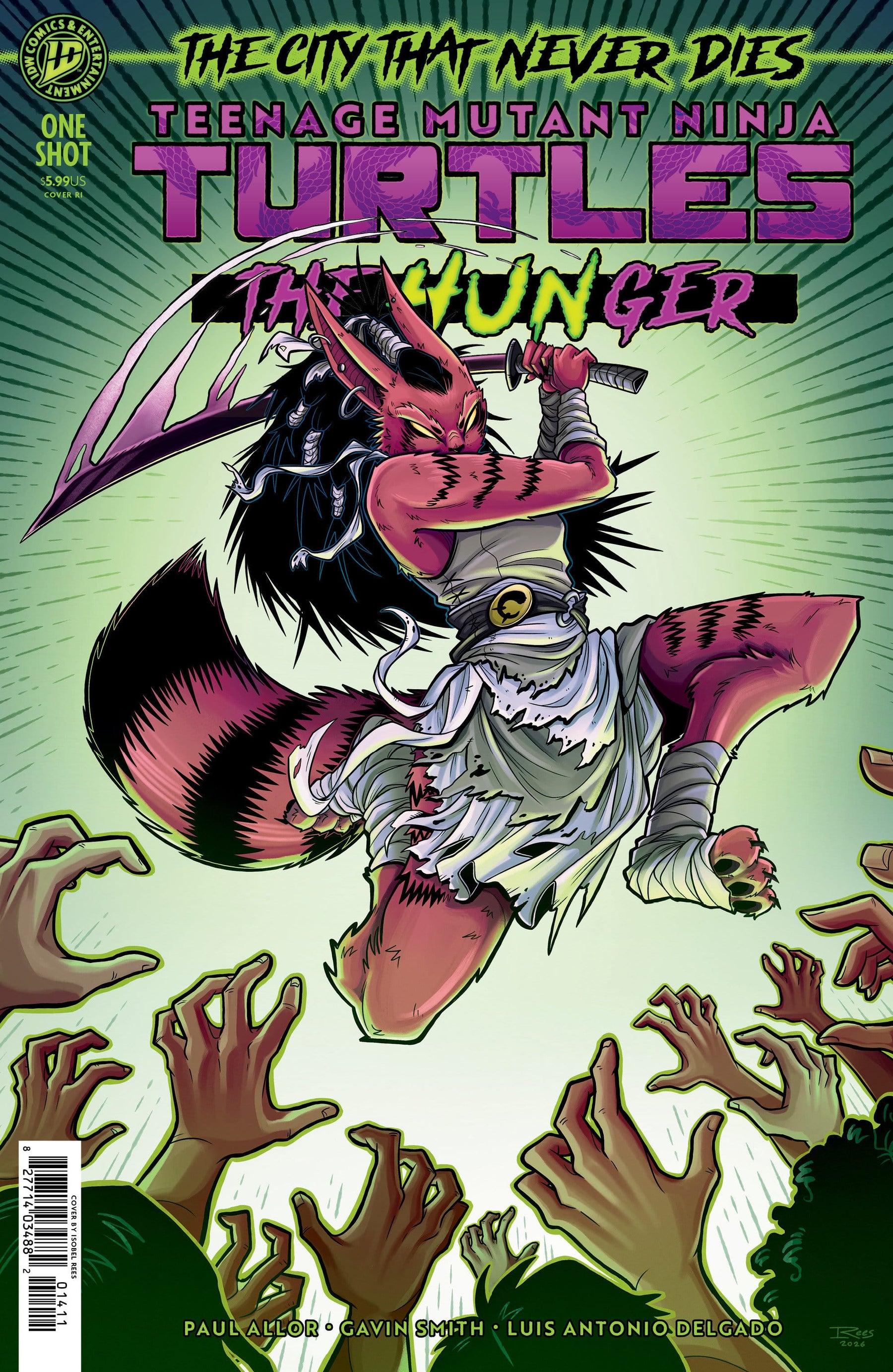 IDW Publishing Comic Books > Incentives Teenage Mutant Ninja Turtles: The Hunger 1:25 INCV Variant RI (Rees) (Release Date: 09/30/2026) 82771403593300151 PRH-82771403593300151