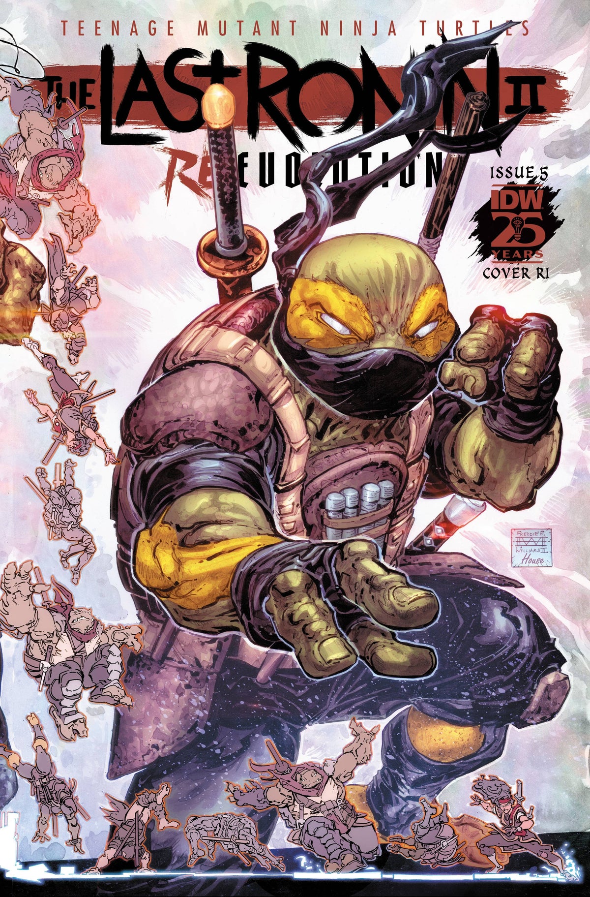 IDW Publishing Comic Books > Incentives Teenage Mutant Ninja Turtles: The Last Ronin II-Re-Evolution #5 Variant RI 1:25 INCV (Williams II) 82771403180500541 PRH-82771403180500541