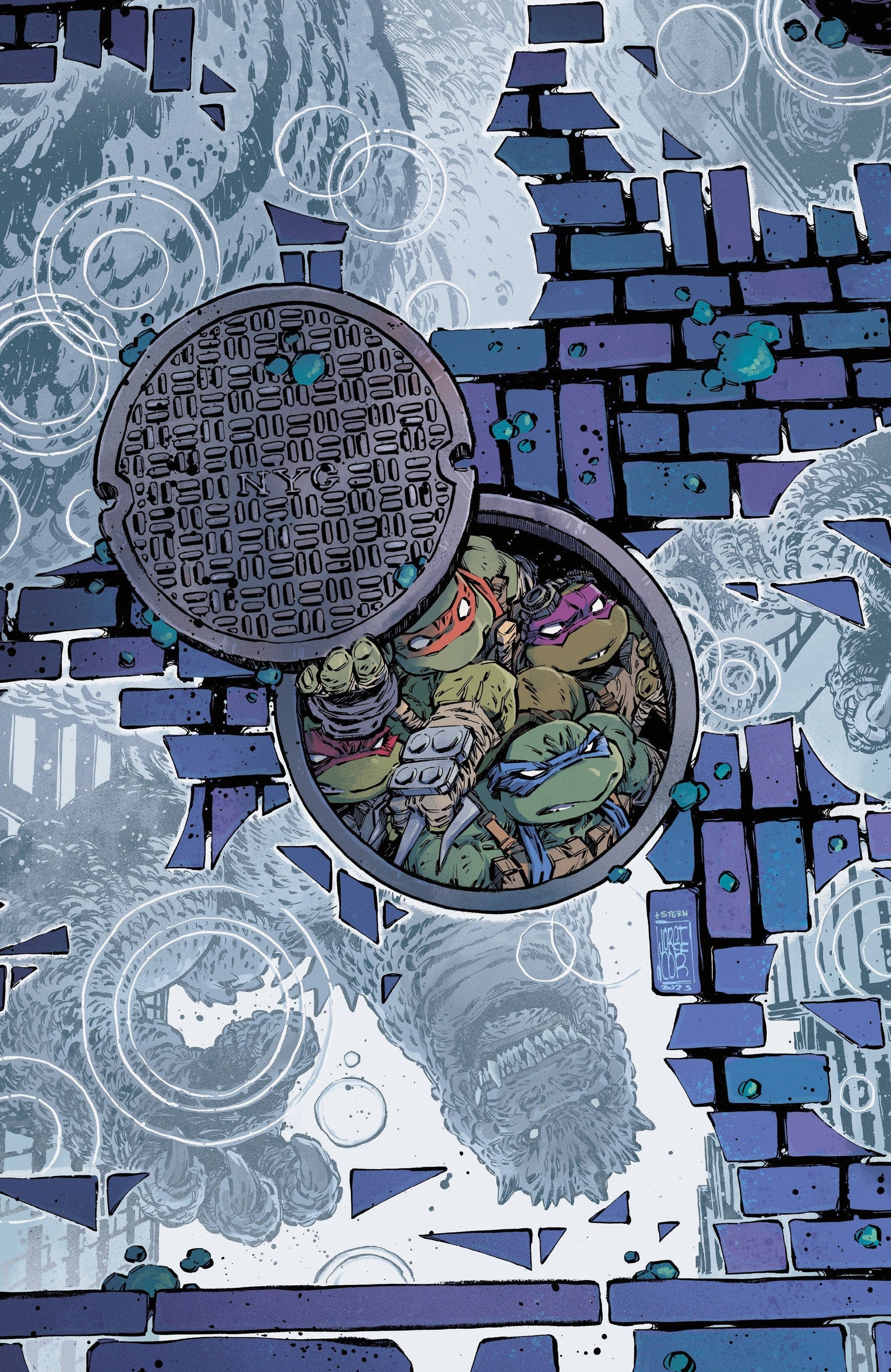 Teenage Mutant Ninja Turtles x Godzilla #4 1:25 INCV Variant RI (Corona Full Art)