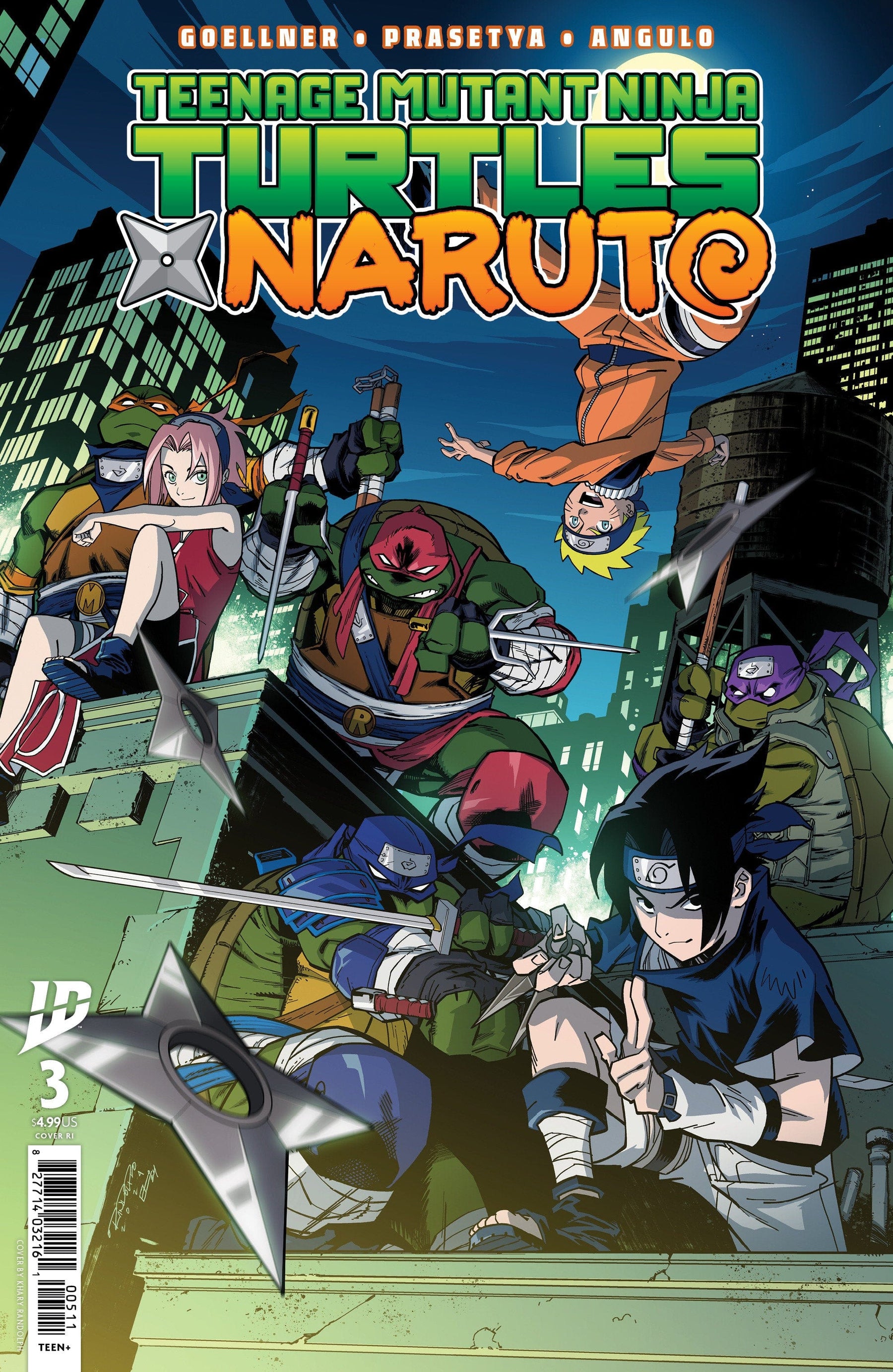 Teenage Mutant Ninja Turtles x Naruto #3 Variant RI 1:50 INCV (Randolph)