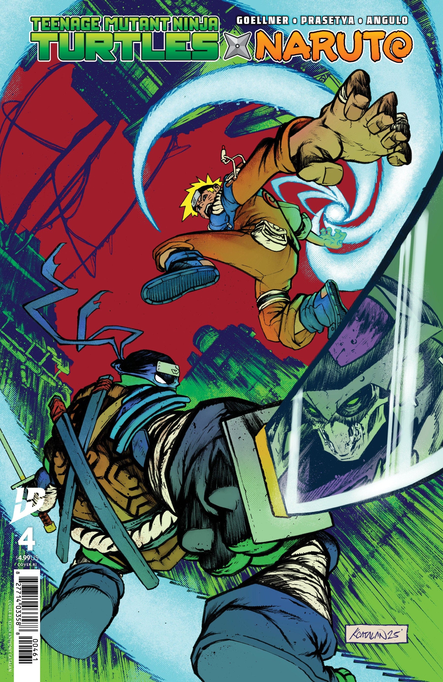 Teenage Mutant Ninja Turtles x Naruto #4 1:50 INCV Variant (Catalan)