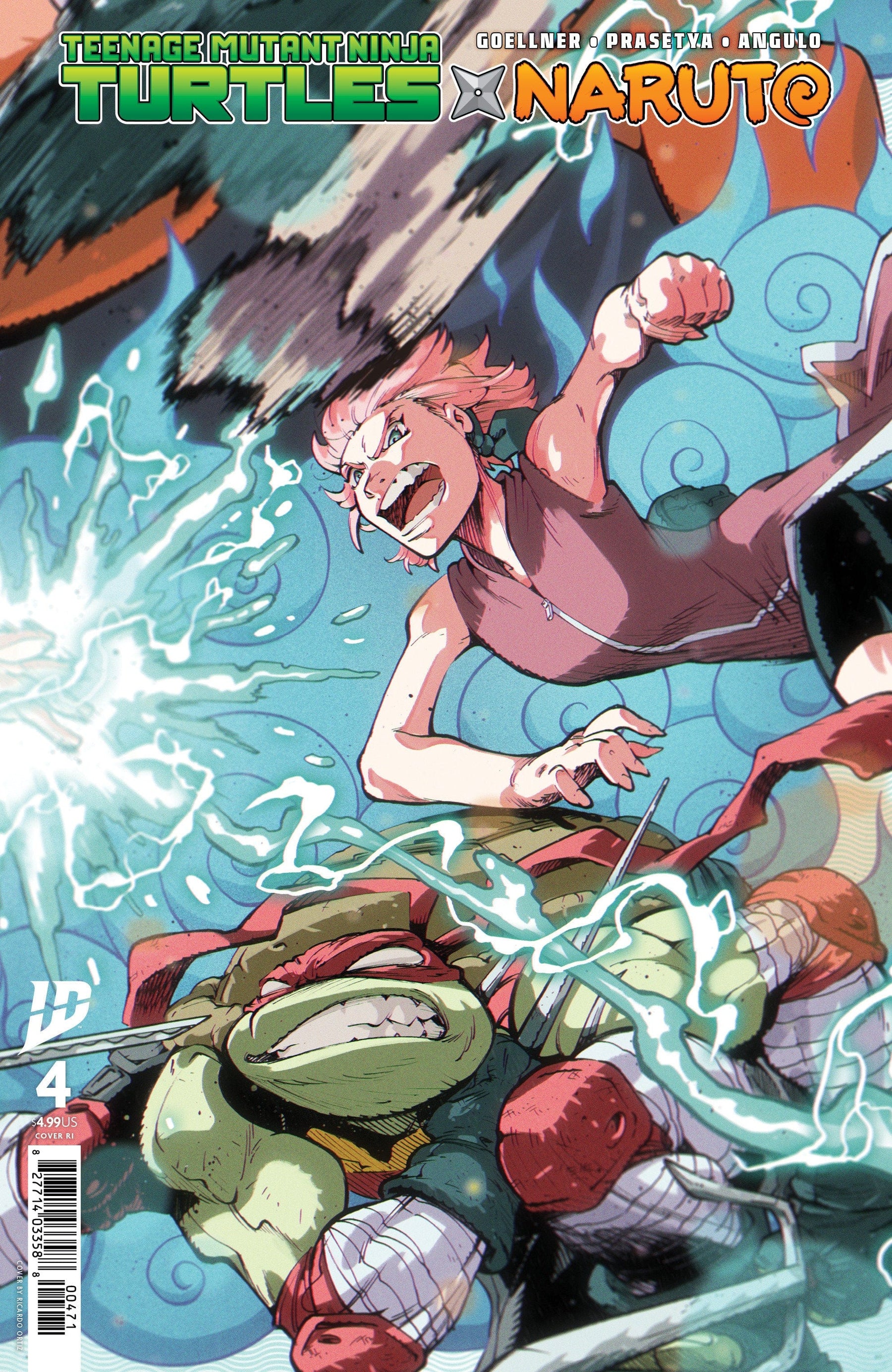 Teenage Mutant Ninja Turtles x Naruto #4 1:75 INCV Variant (Ortiz)