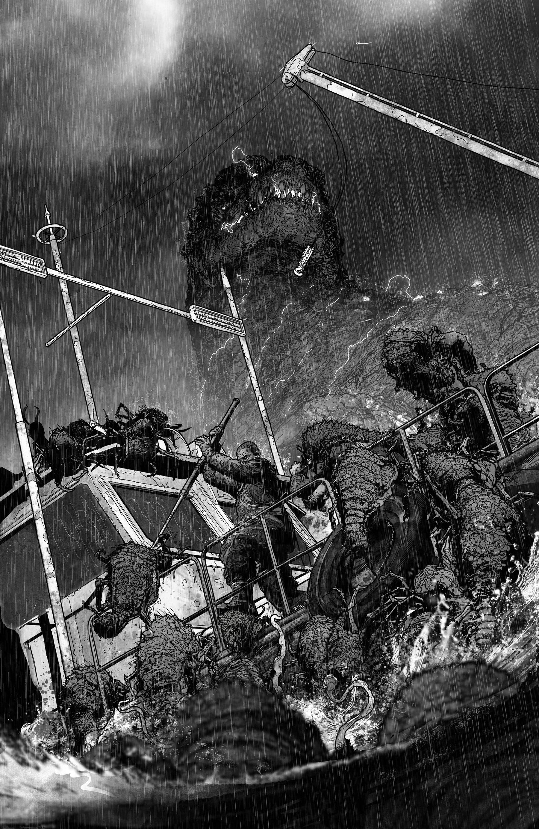 The Horror of Godzilla [Kai-Sei Era] #3 1:10 INCV Variant RI (Jones B&W Full Art) (Release Date: 11/18/2026)