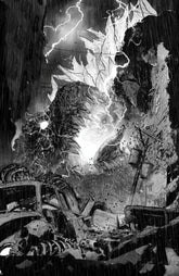IDW Publishing Comic Books > Incentives The Horror of Godzilla [Kai-Sei Era] #4 1:10 INCV Variant RI (Jones B&W Full Art) (Release Date: 01/13/2027) 82771403545200431 PRH-82771403545200431
