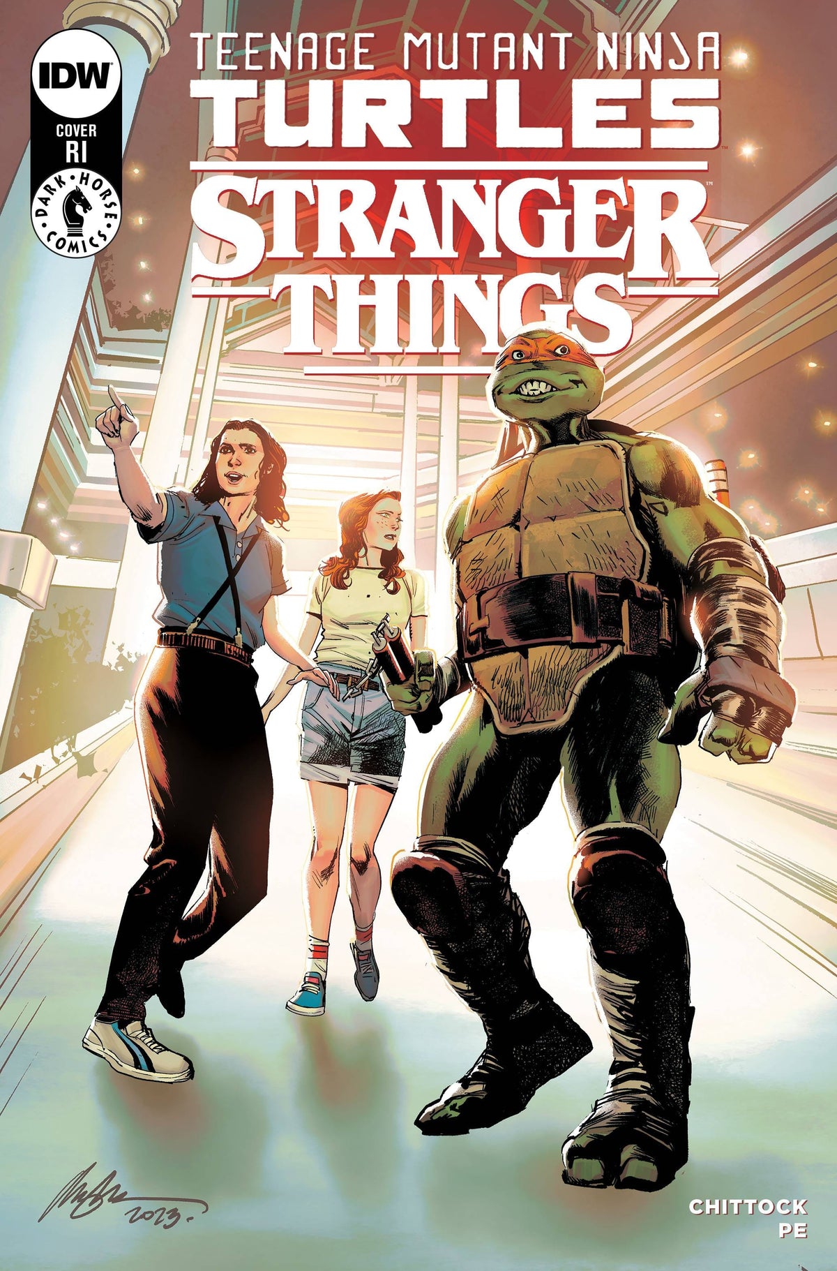 Idw Publishing Comic Books > Incentives TMNT X STRANGER THINGS #1 CVR F 1:50 INCV VAR ALBUQUERQUE 82771403176800161 MAY231443