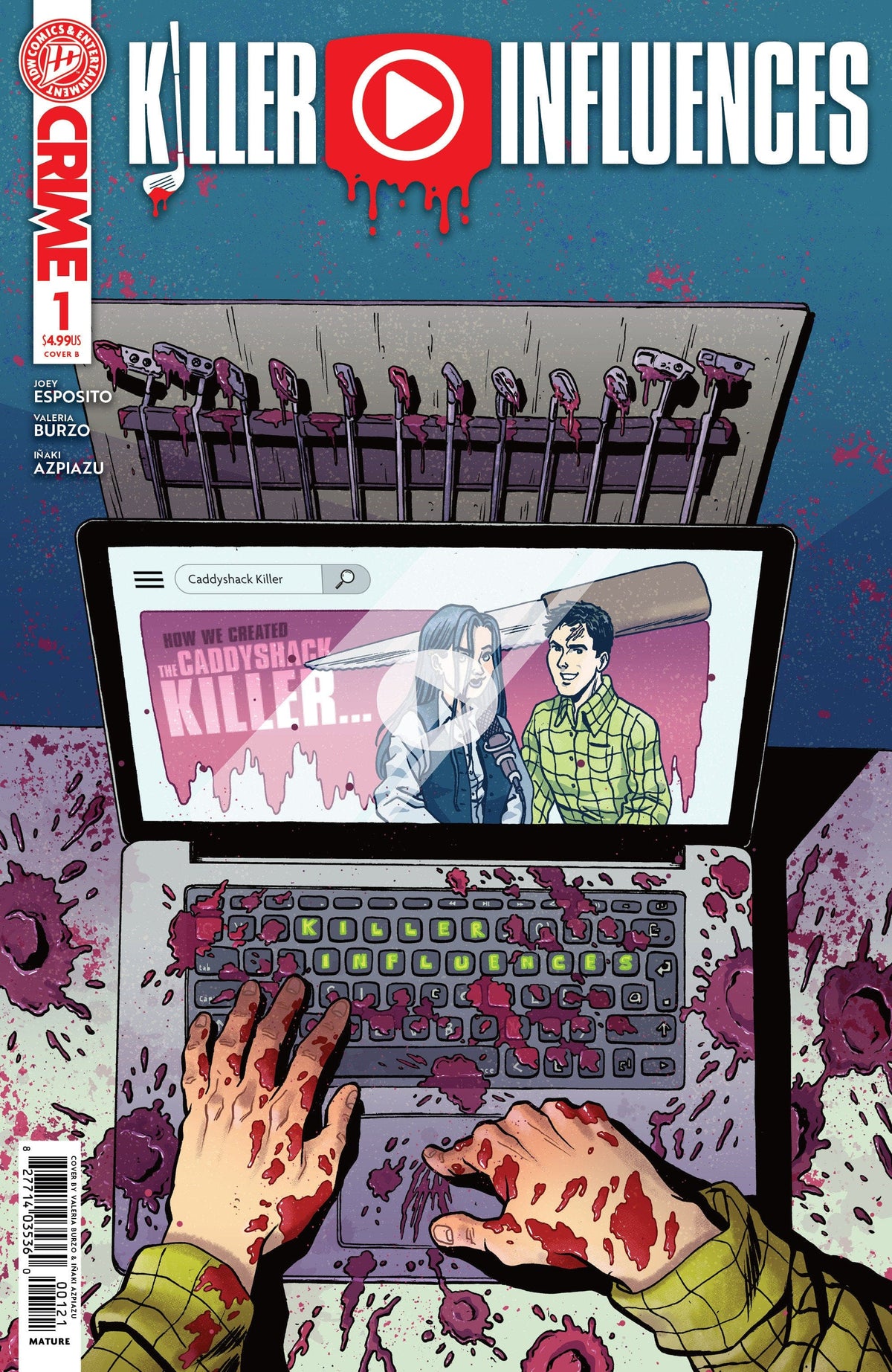 IDW Publishing Comic Books Killer Influences #1 Variant B (Burzo) 82771403536000121 PRH-82771403536000121